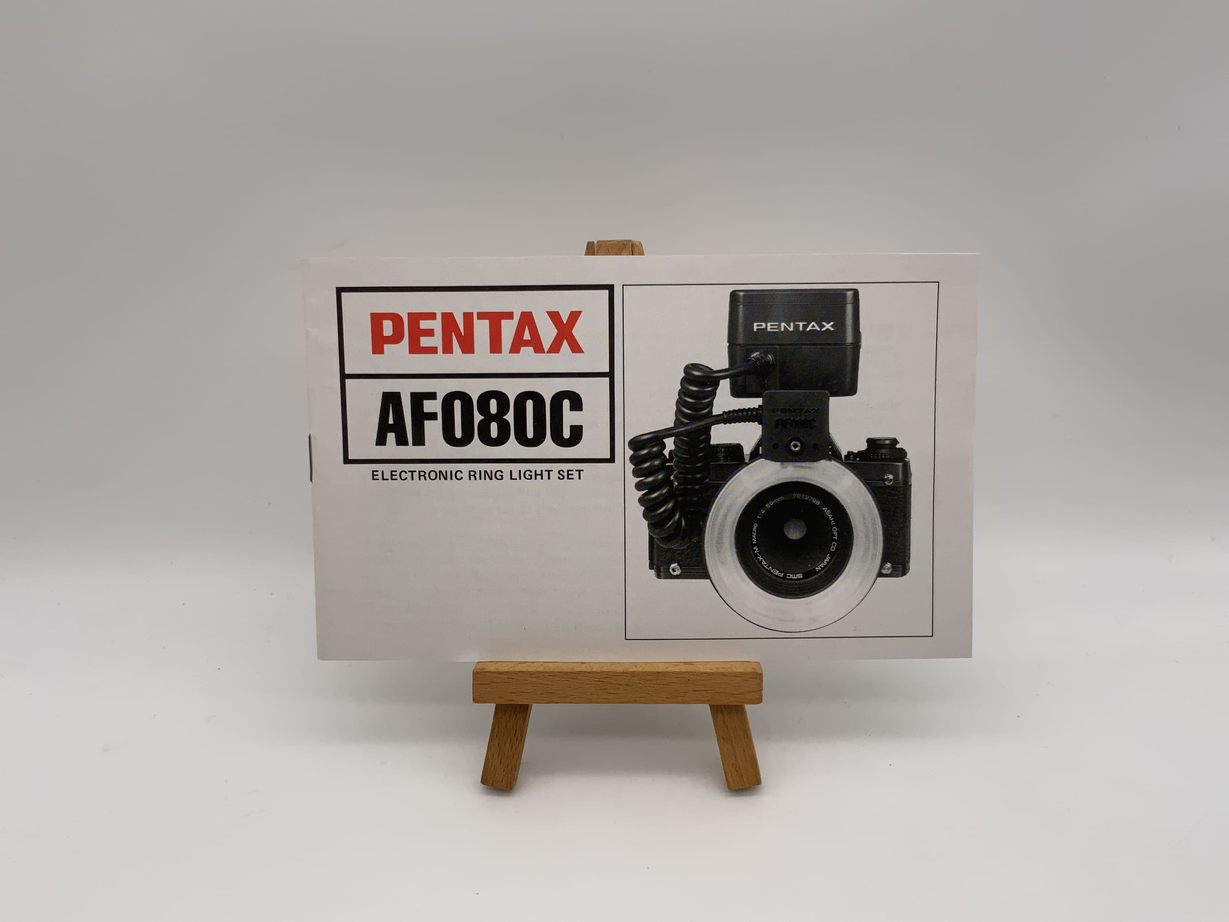 Pentax AF 080 C Electronic Flash Ring Light Bedienungsanleitung Englisch