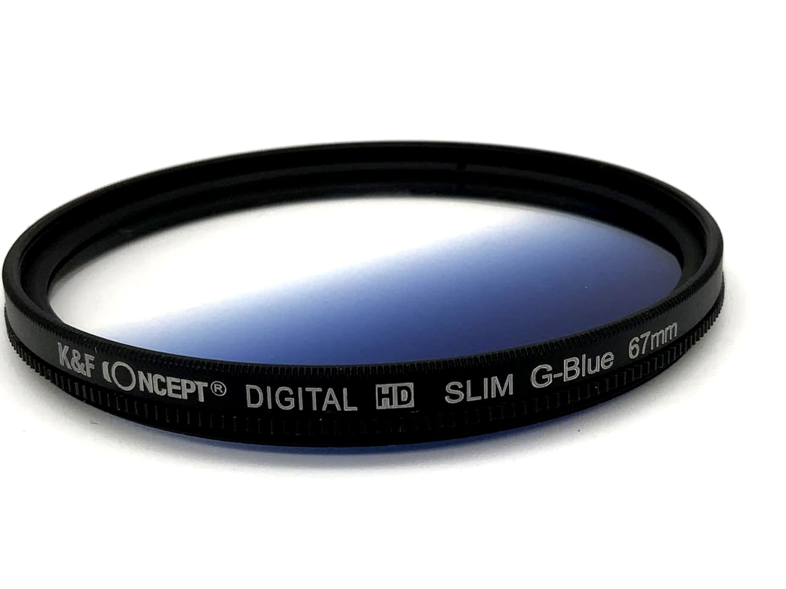 K&F Concept Effektfilter Digital HD Slim G-Blue Filter 67mm Kreisförmig M67