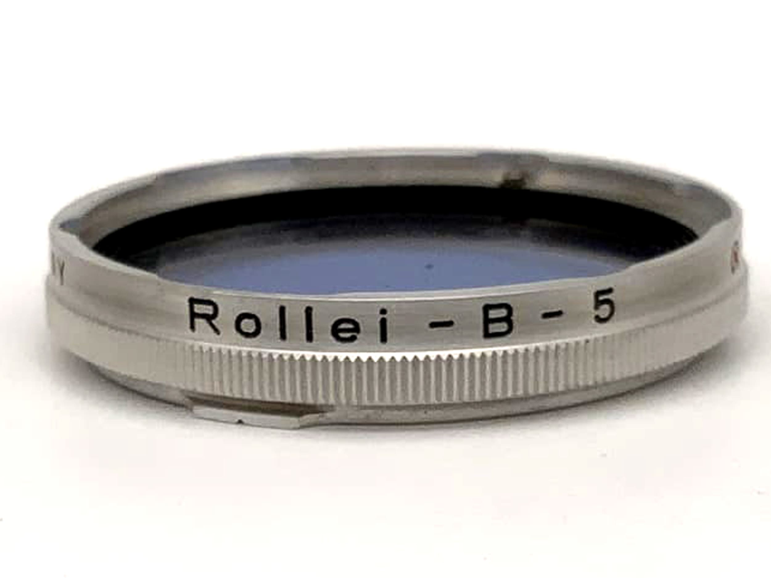 Rollei Farbfilter B5 Blau Blue Rolleiflex f/2,8 Xenotar/Planar (RII) Bay II