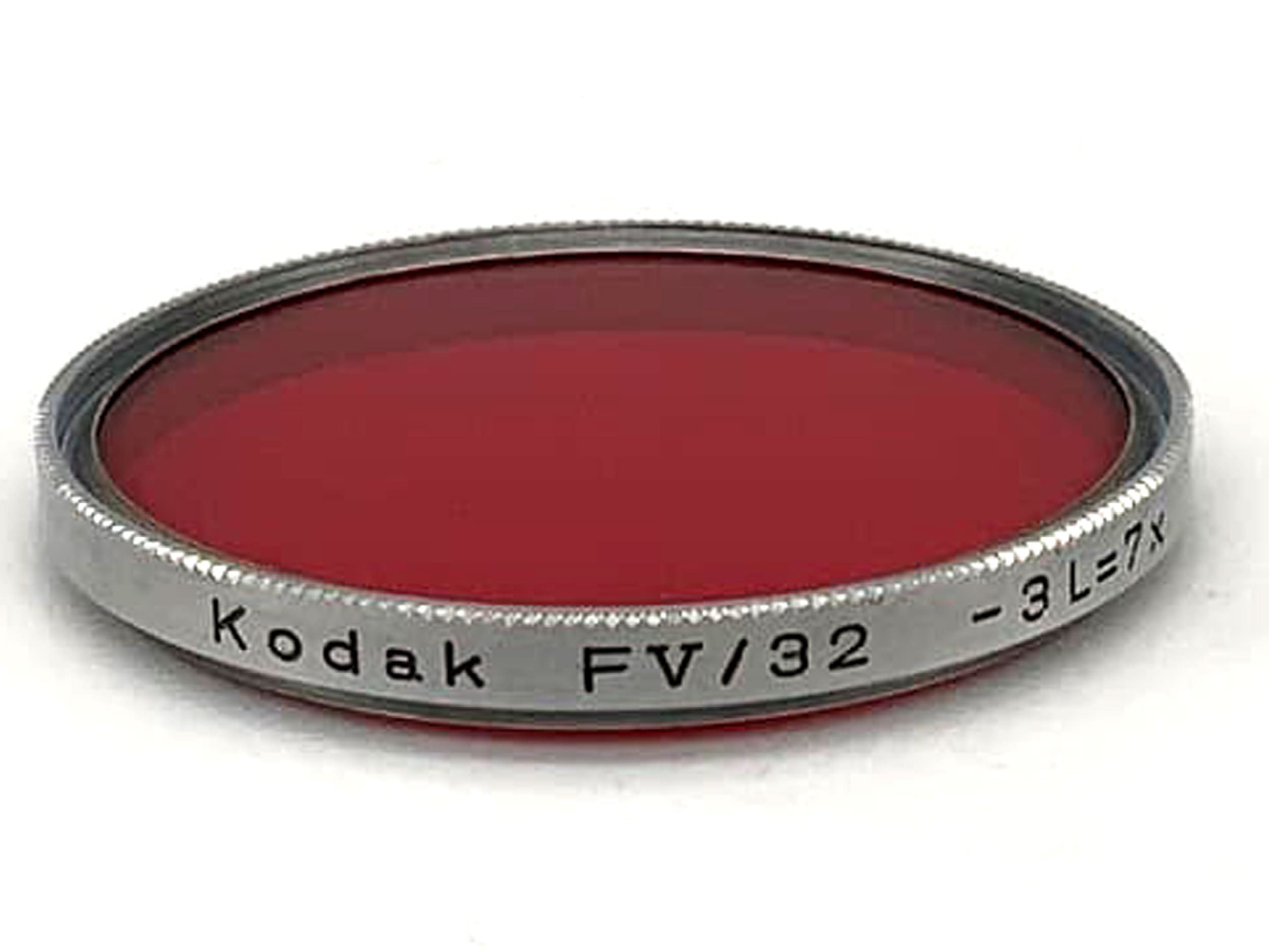 Kodak Farbfilter FV/32 -3L=7x Rot Red Filter 32mm Kreisförmig Filtergewinde M32