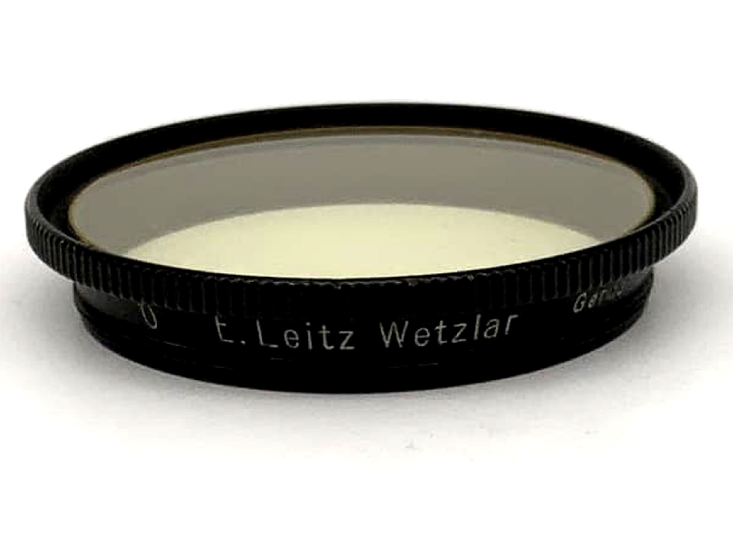 Leica Leitz Farbfilter 0 E.Leitz Wetzlar Gelb Yellow Filter 36mm Kreisförmig M36