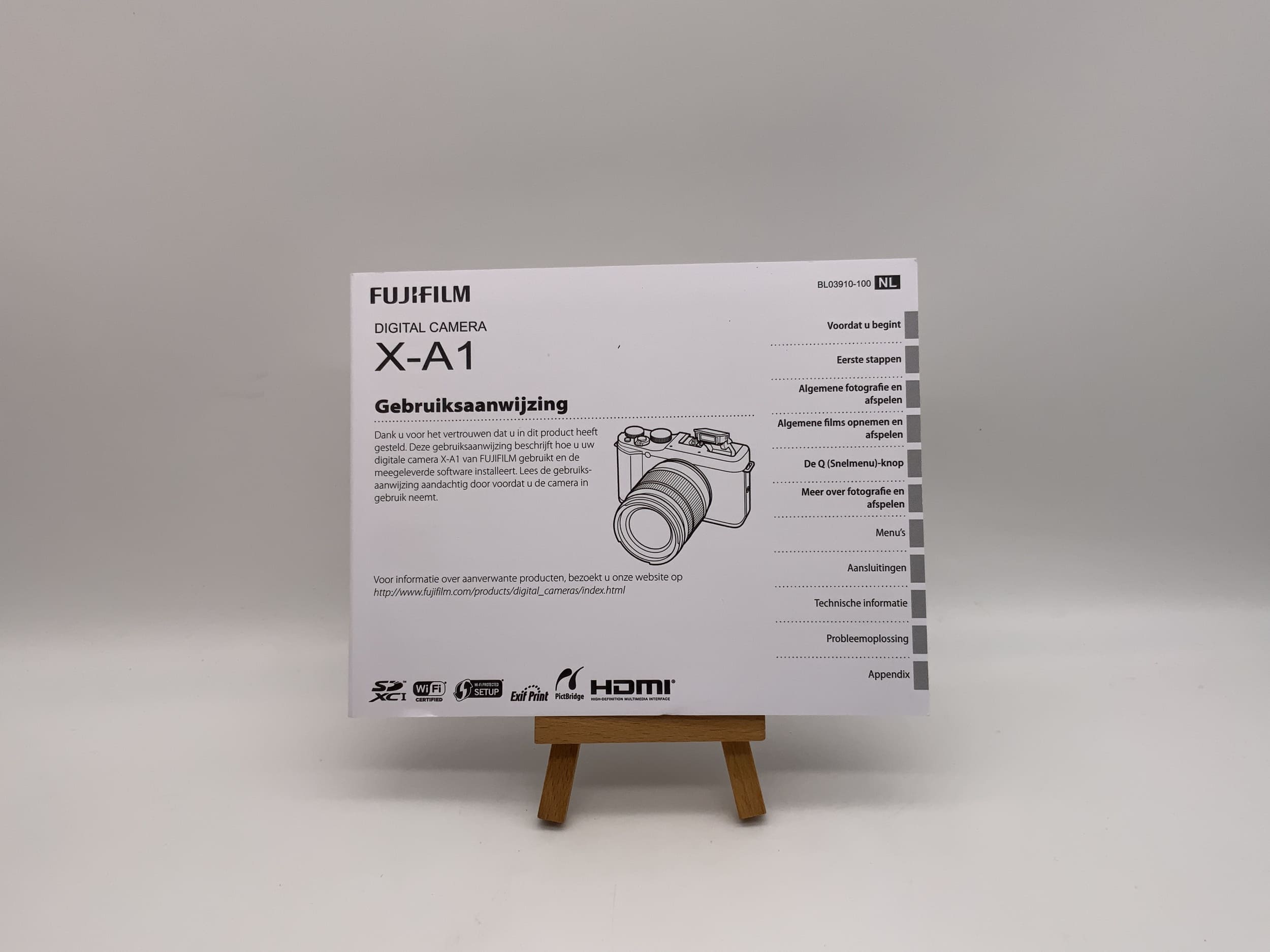 Fujifilm X-A 1 Bedienungsanleitung Niederländisch