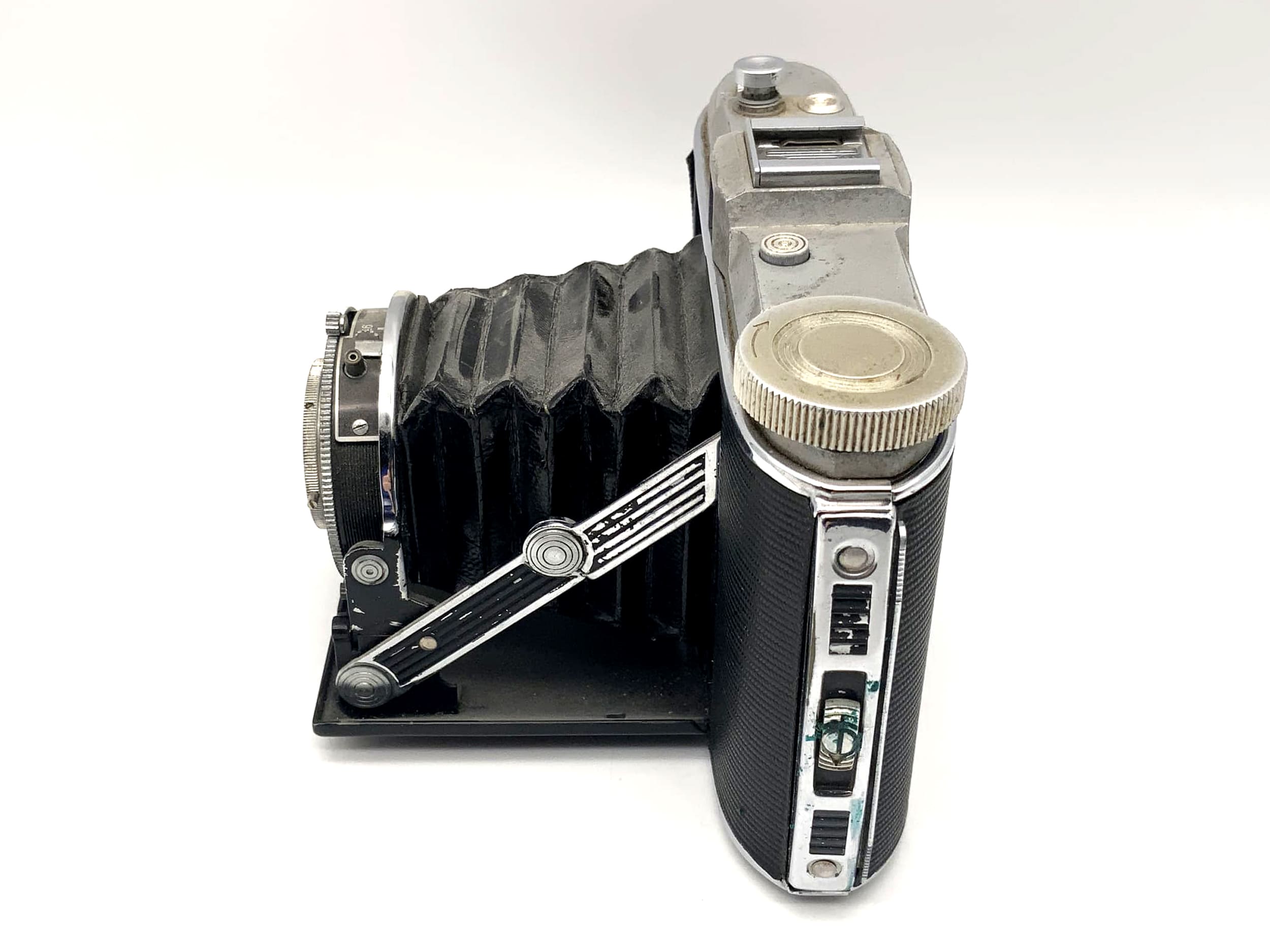 Agfa Isolette Klappkamera mit Apotar 1:4.5 F=8.5cm Prontor-S