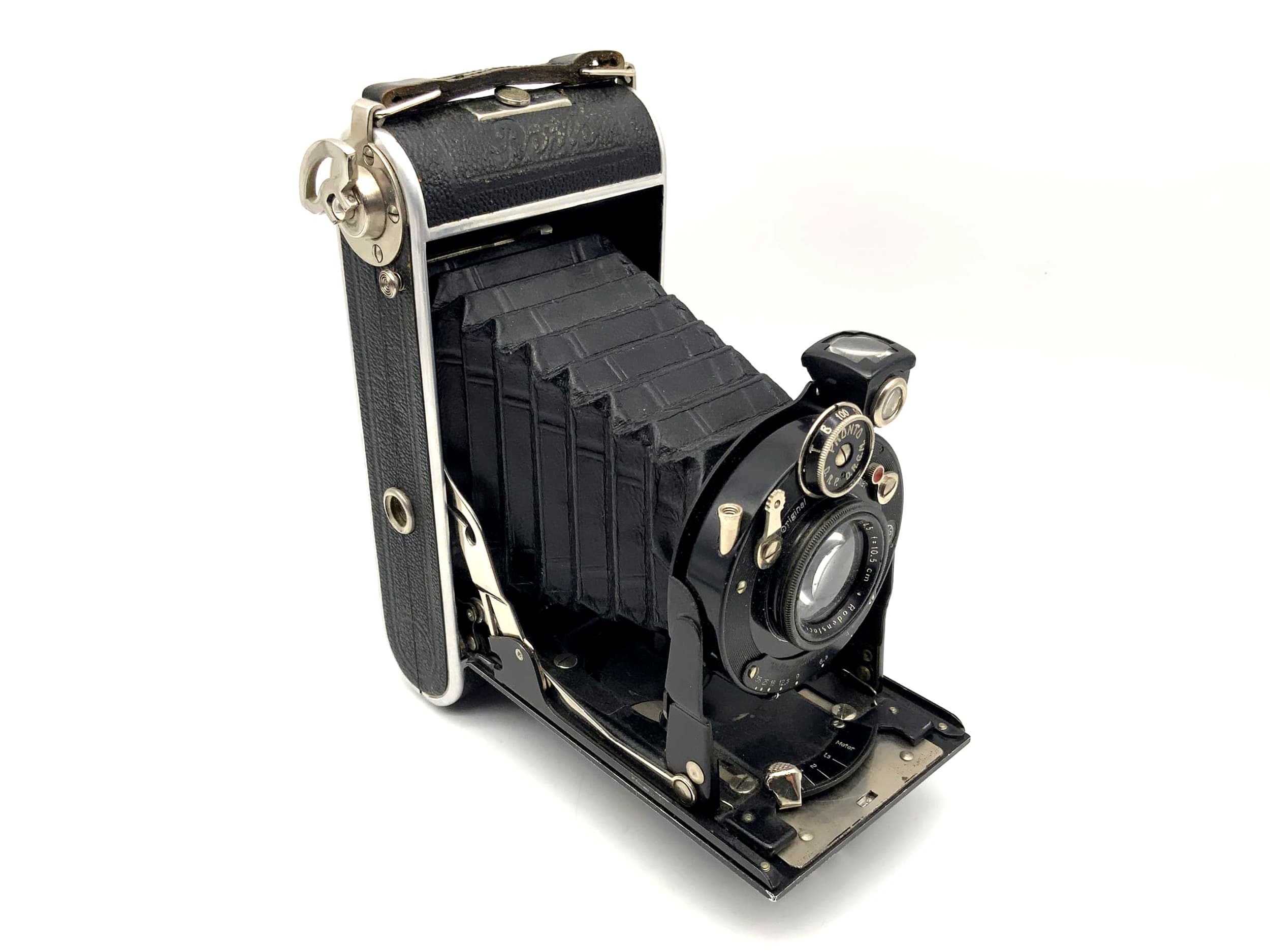 Welta Perle Klappkamera mit Rodenstock Trinar Anastigmat 1:4.5 f=10.5cm