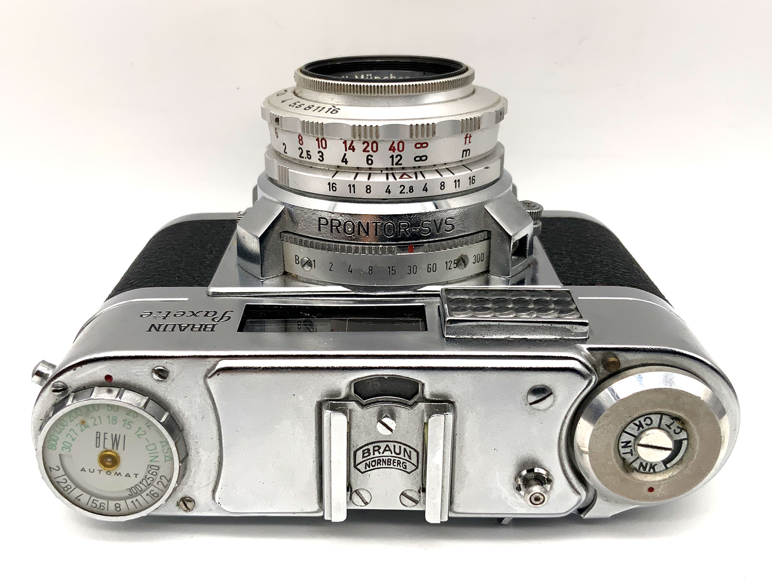 Braun Paxette II B L Sucherkamera mit Steinheil Cassarit 1:2,8 50mm Analogkamera