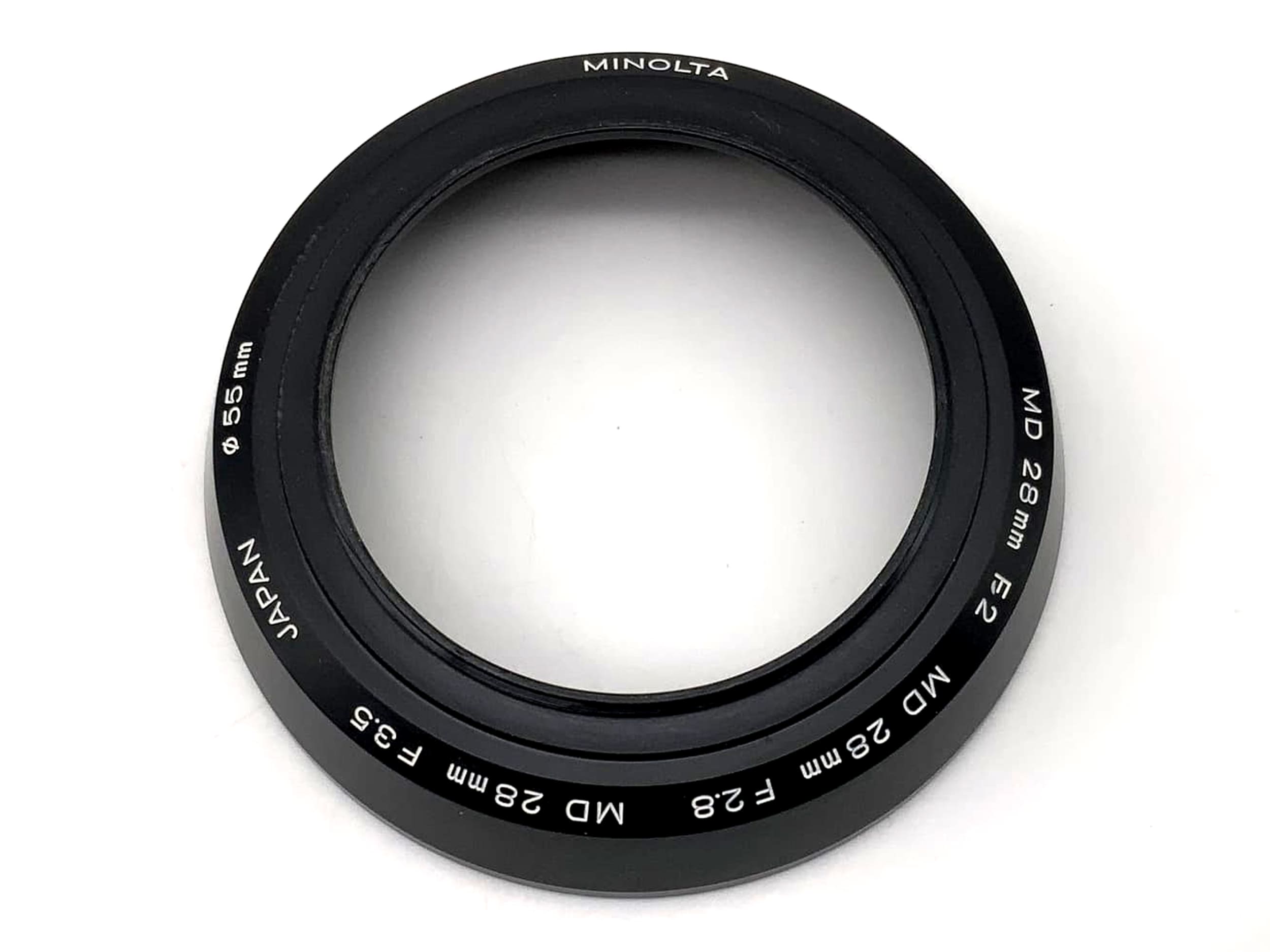Gegenlichtblende Minolta MD 28mm F2.8 F3.5 2,8 3,5 lenshood Sonnenblende