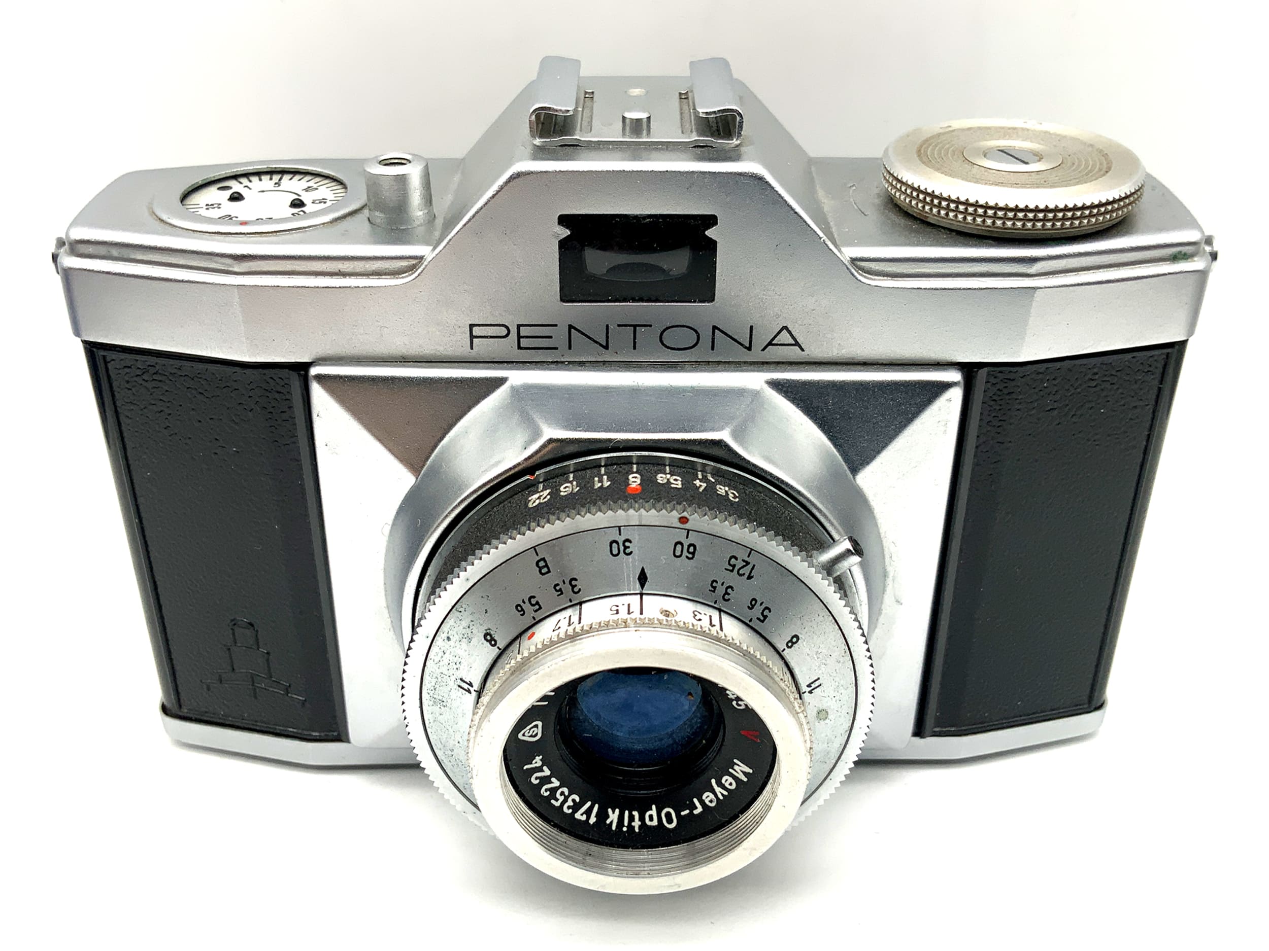 Pentacon Pentona Sucherkamera mit Meyer Optik Trioplan 1:3,5 45mm Priomat