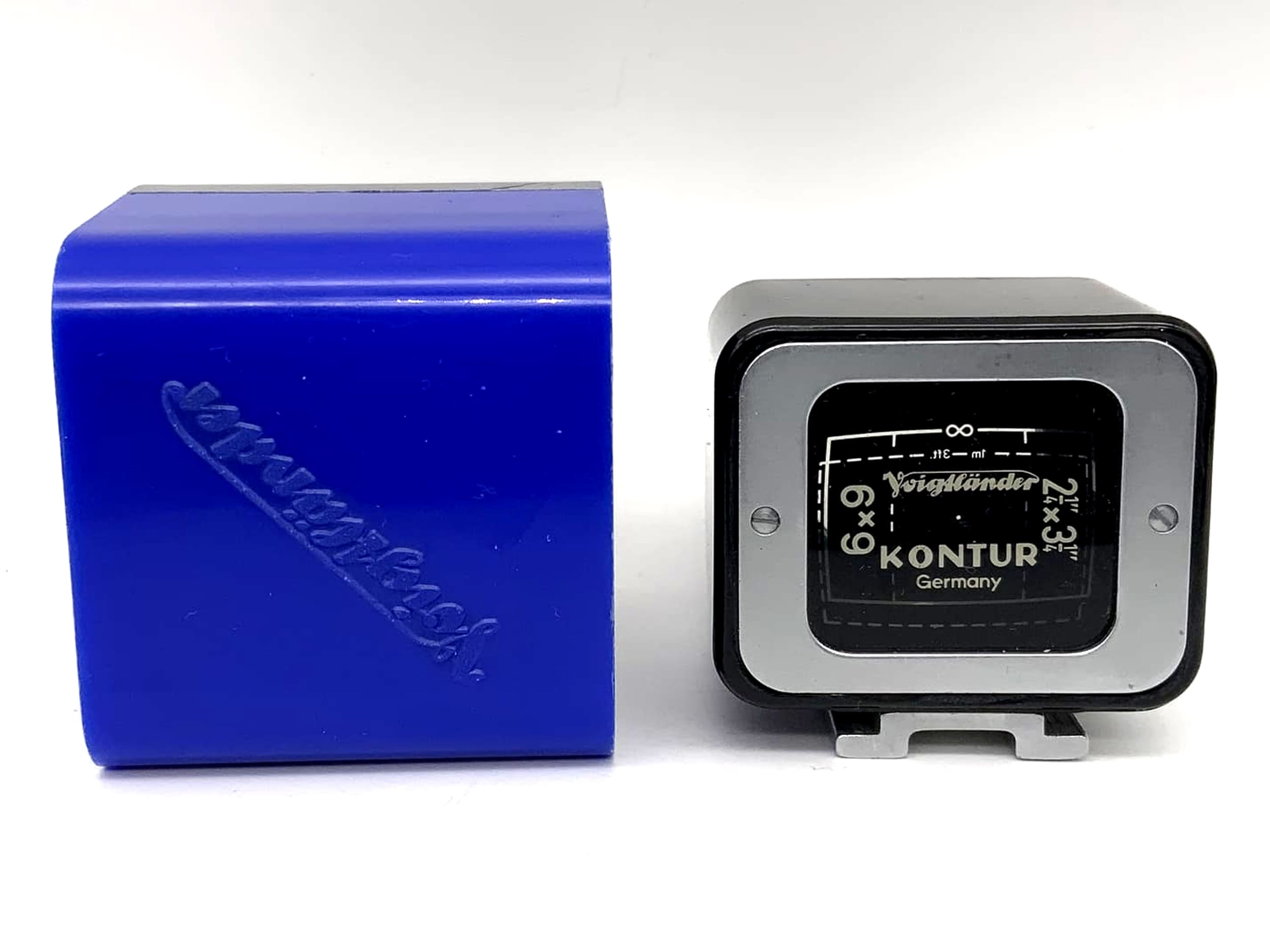 Voigtländer Kontursucher 6x9 Rahmensucher 2 1/4" x 3 1/4" mit Hülle