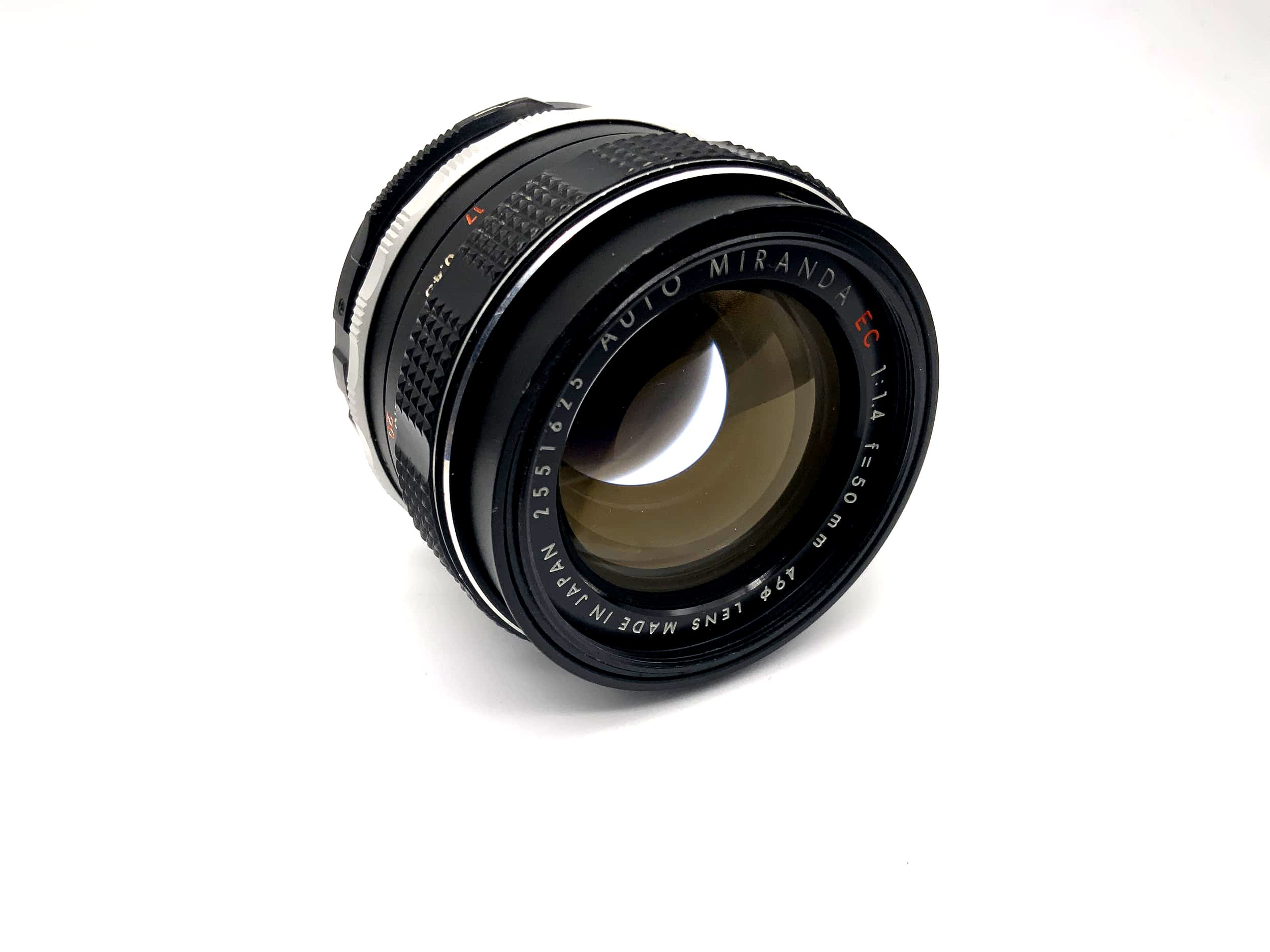 Miranda 50mm 1:1.4 Objektiv red EC Auto Kamera Camera Lens (Miranda Bajonett)