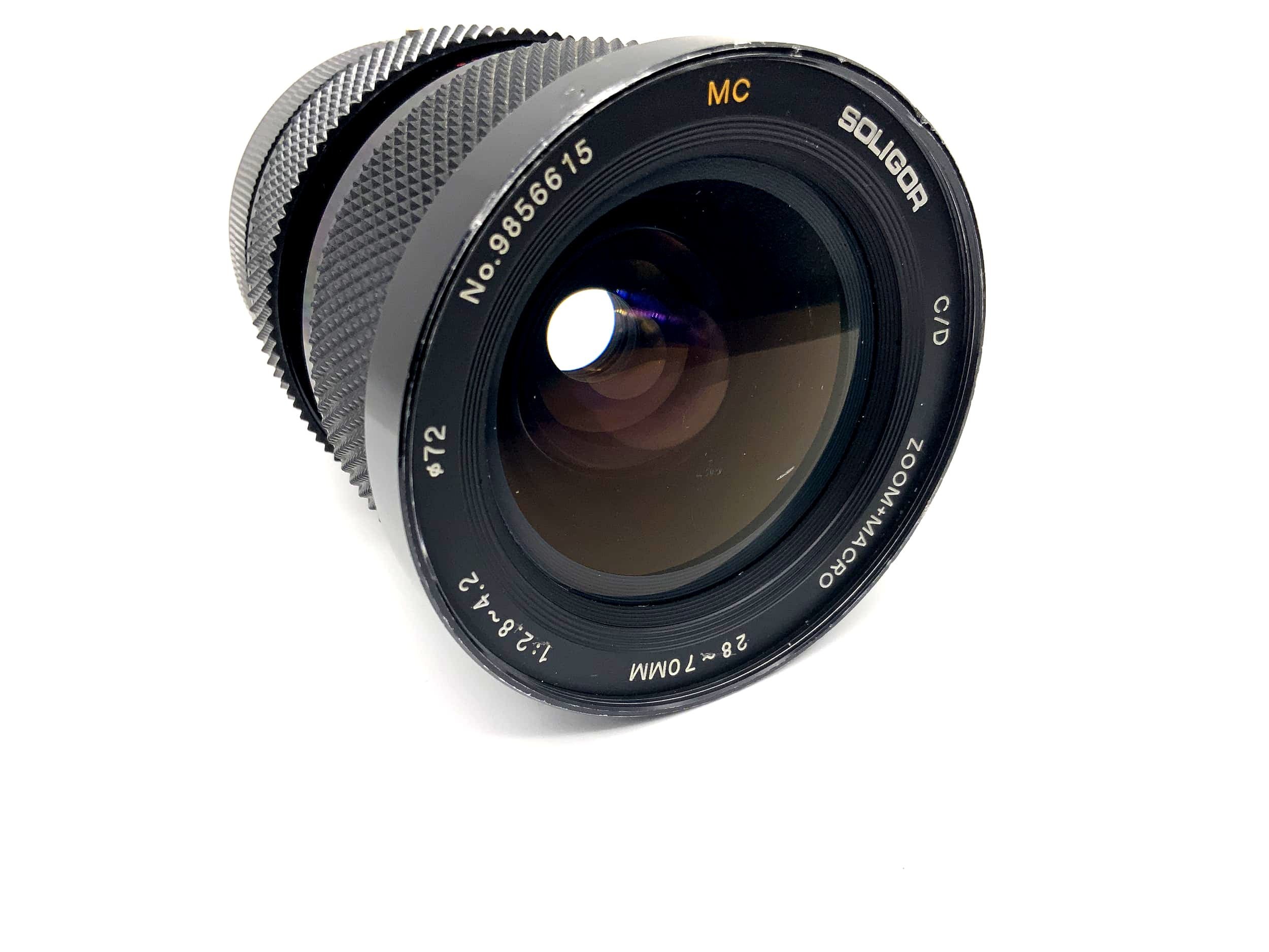 Soligor 28-70mm 1:2.8-4.2 Objektiv C/D Zoom+Macro MC Kamera Lens (Canon FD)