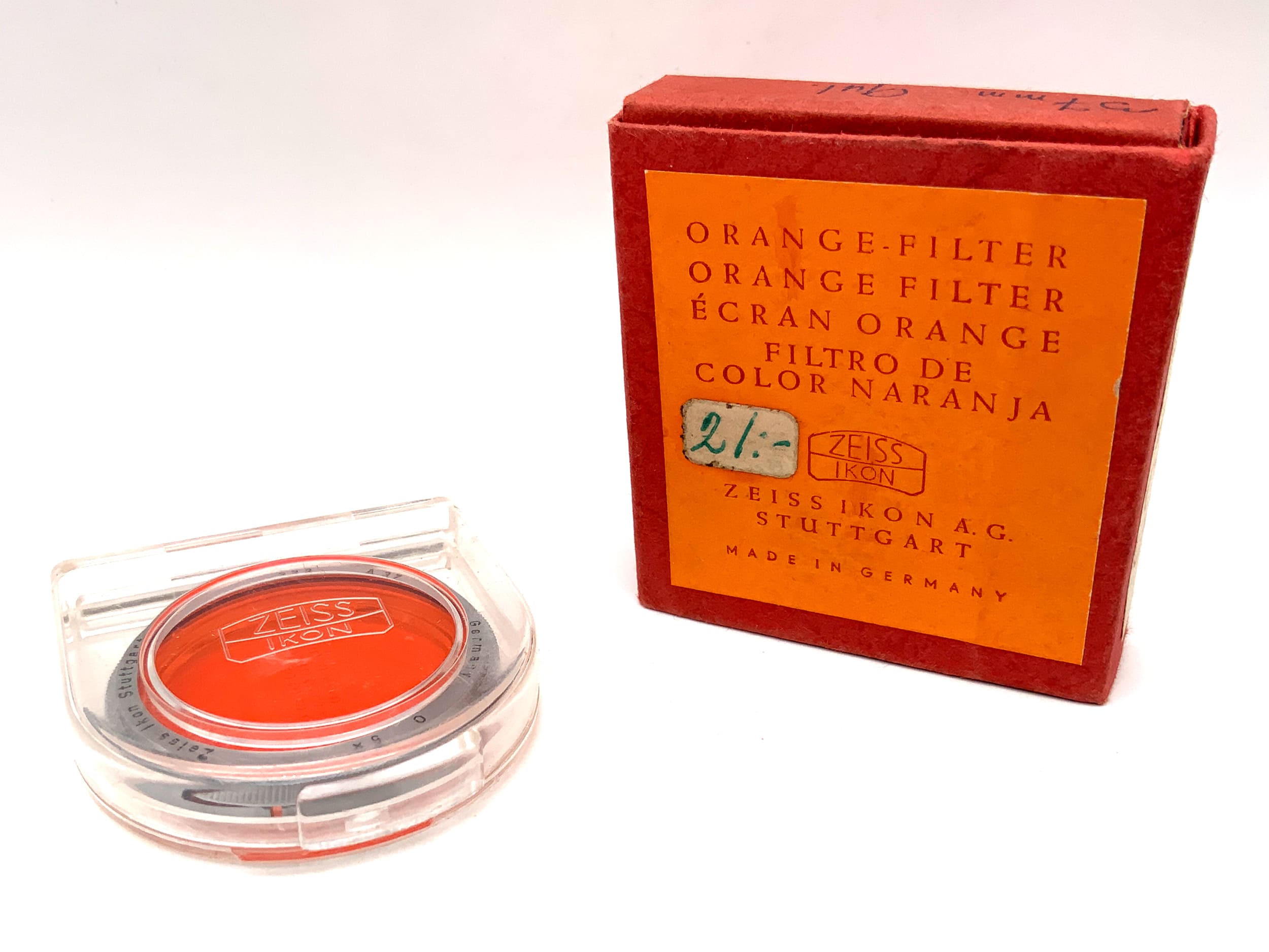 Zeiss Ikon Farbfilter O 5x A 37 orange 322 Slip On Steckfilter OVP Filter 37mm