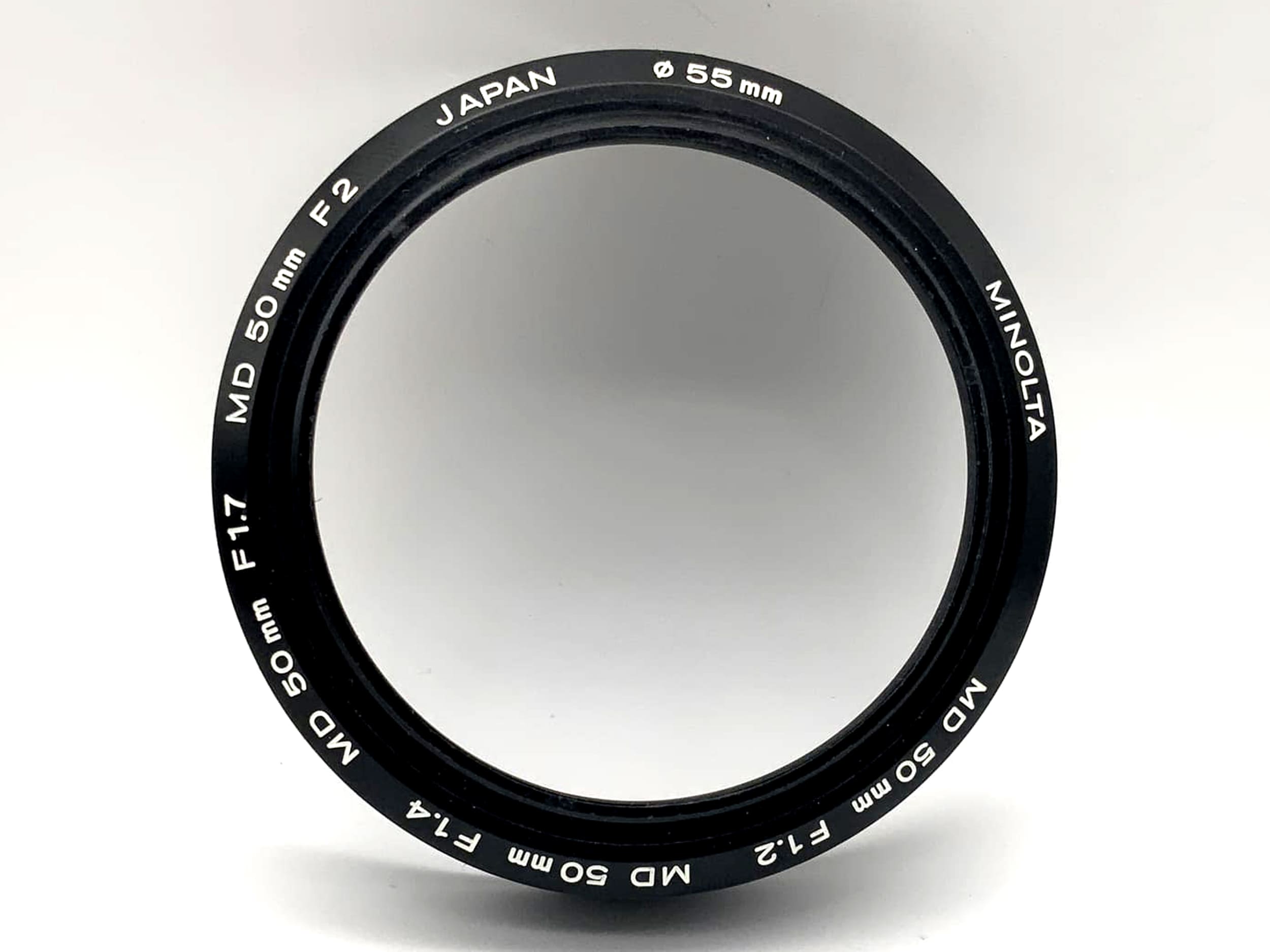 Minolta MD 50mm F1.2 1.4 F1.7 F2 Gegenlichtblende lenshood Sonnenblende