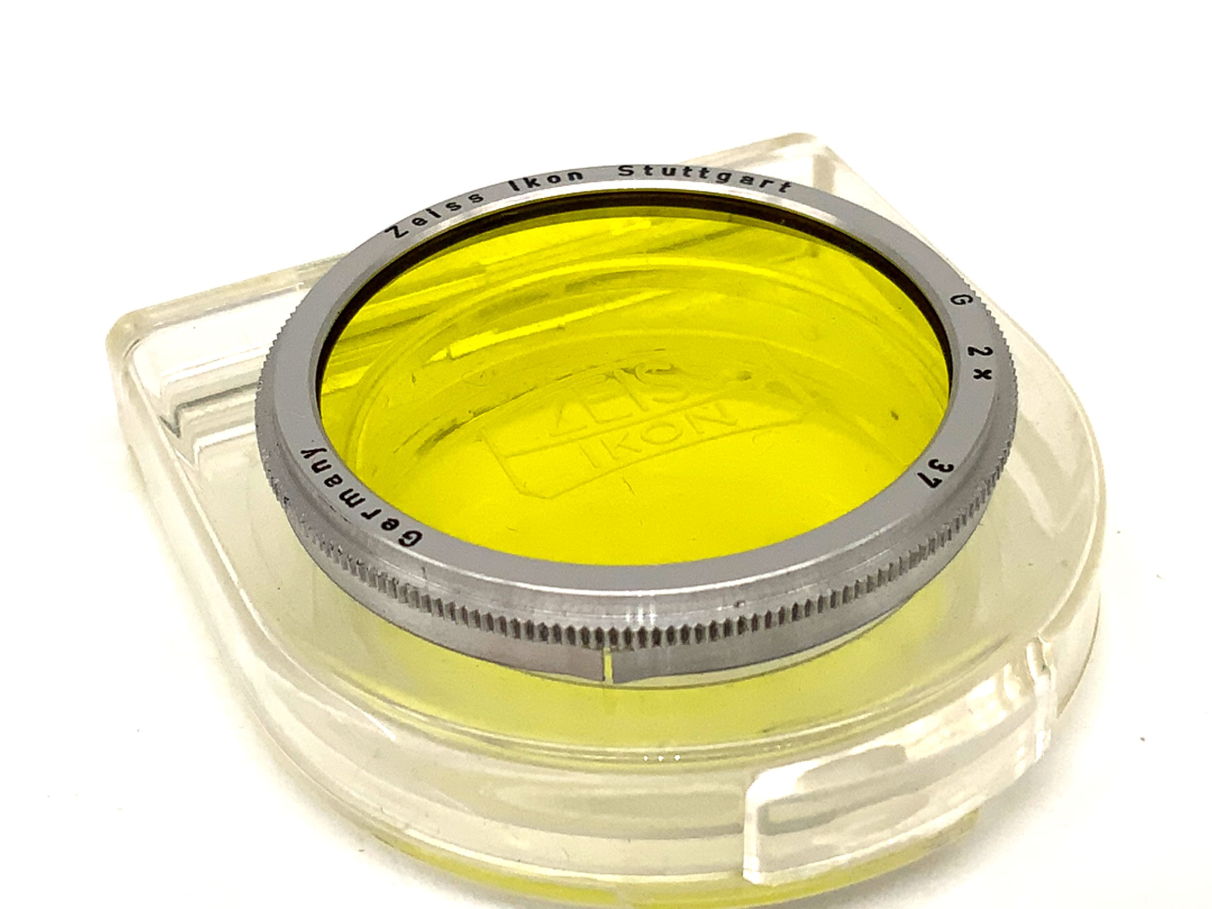 Zeiss Ikon Farbfilter G 2x 37 gelb yellow Slip On Steckfilter im Etui Filter