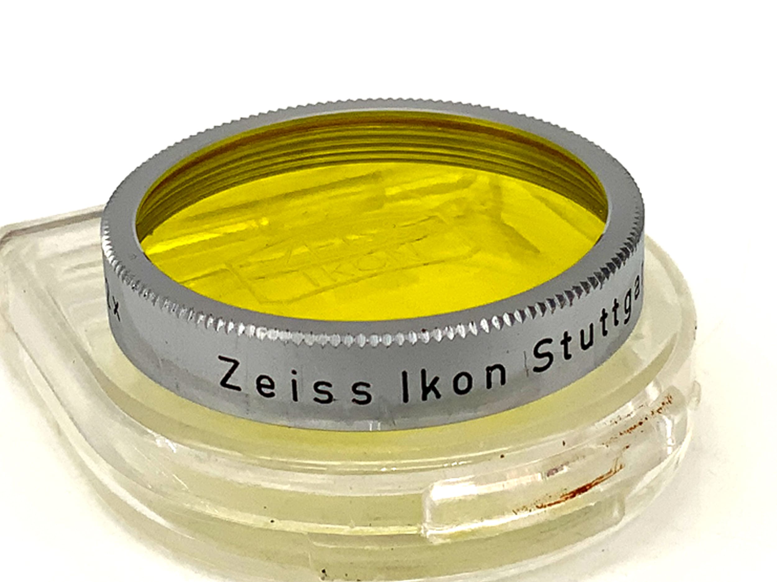 Zeiss Ikon Farbfilter S 27 G 2x gelb yellow 352 im Etui  Filter 27mm Kreisförmig