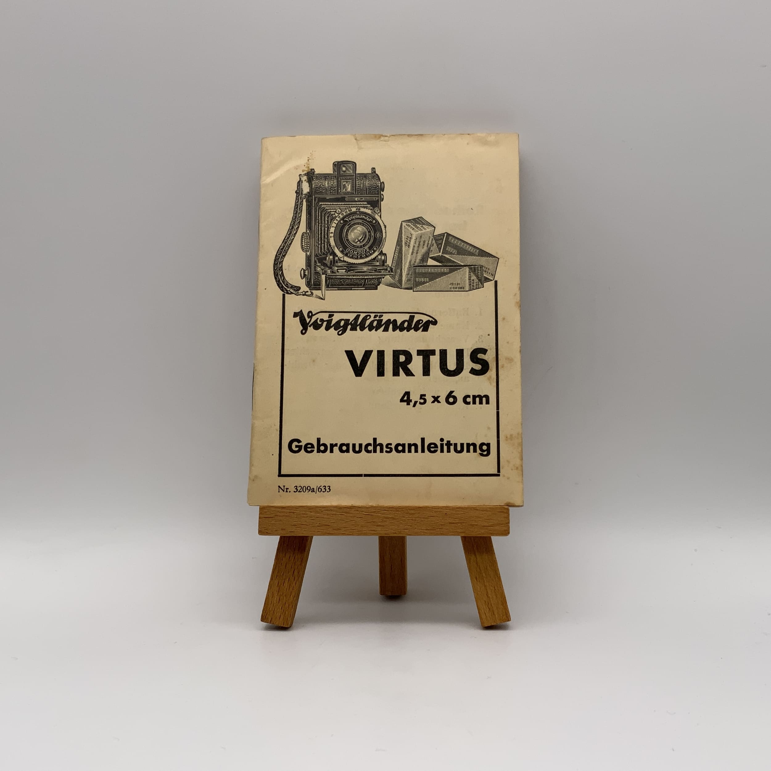 Voigtländer Virtus 4,5x6cm Bedienungsanleitung Deutsch Gebrauchsanweisung