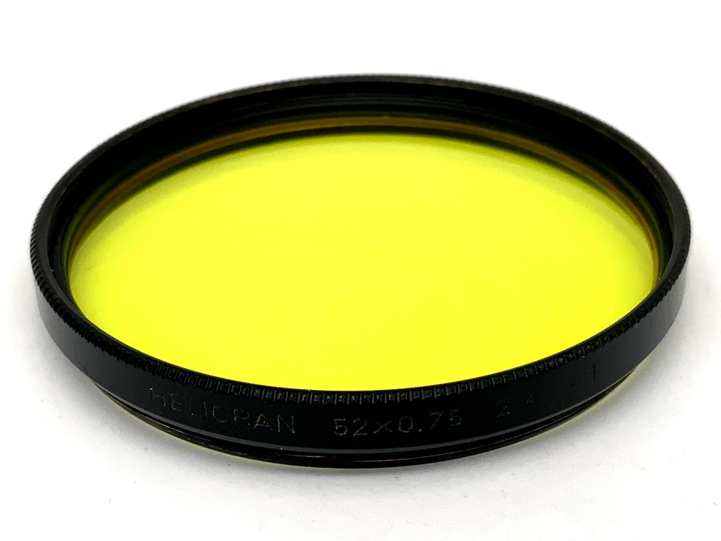 Heliopan Farbfilter 52x0,75 Gelb Yellow 2x -1 Filter 52mm Kreisförmig
