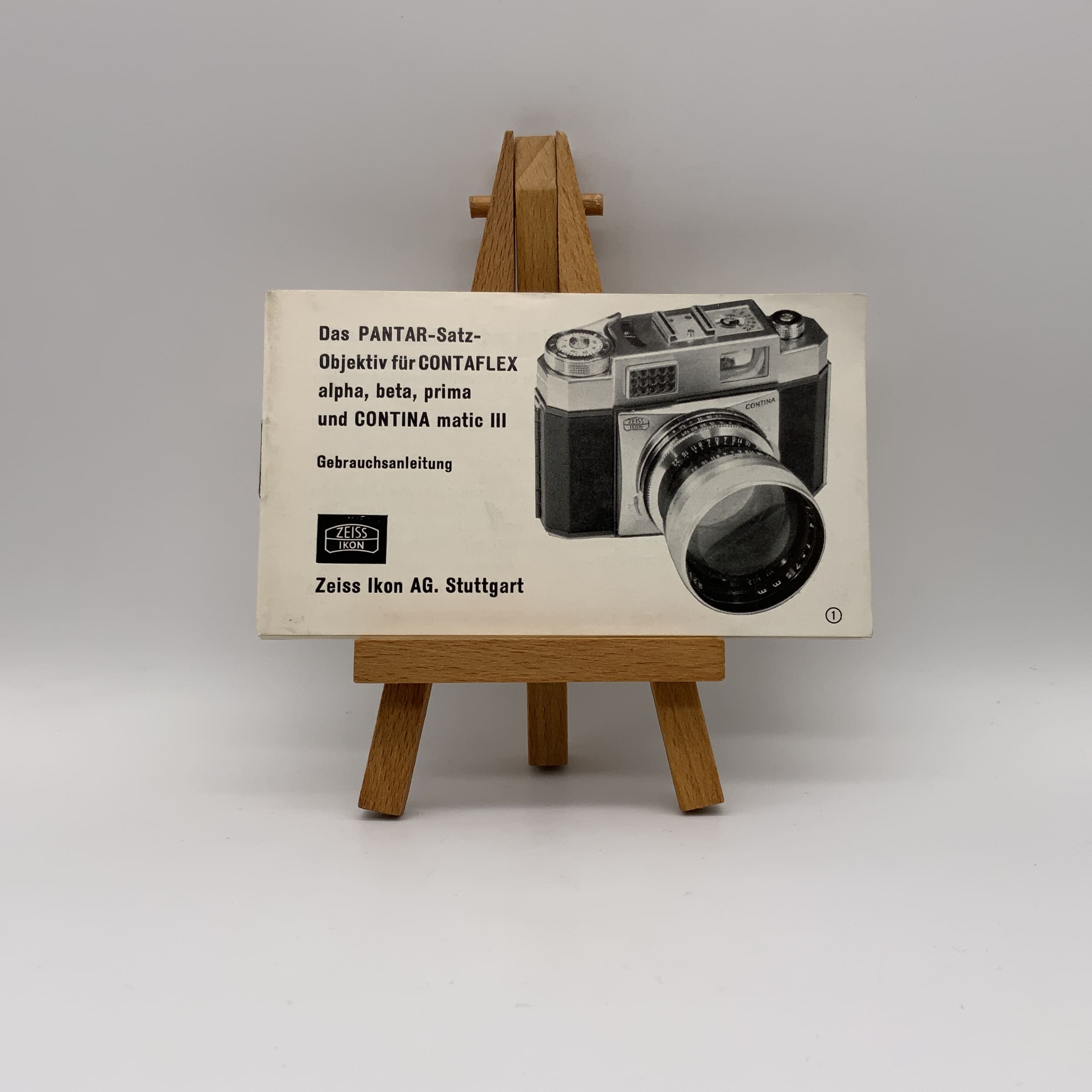 Zeiss Ikon Das PANTAR Satz Objektiv für Contaflex alpha, beta, prima... Deutsch