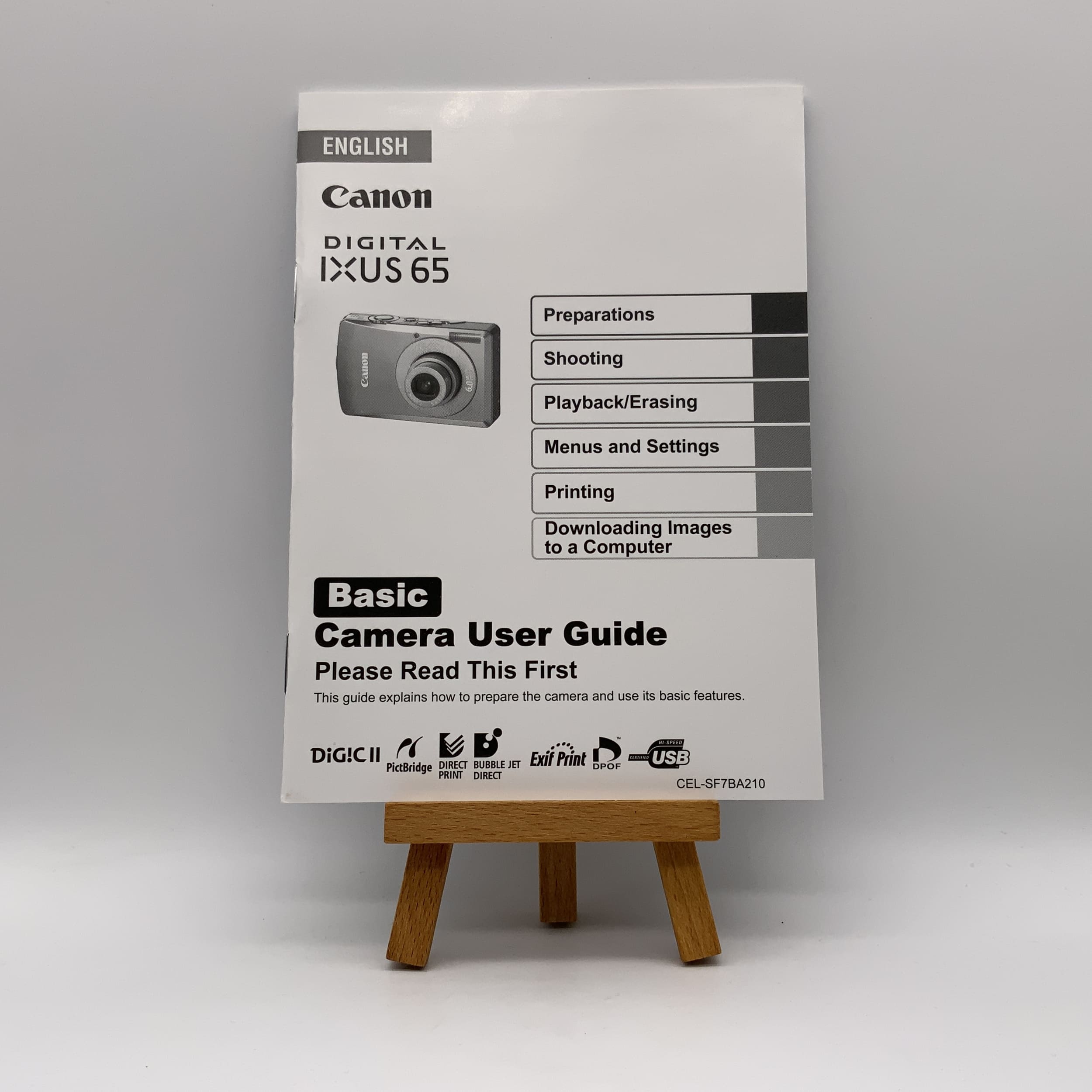 Canon IXUS 65 Bedienungsanleitung Englisch Gebrauchsanweisung