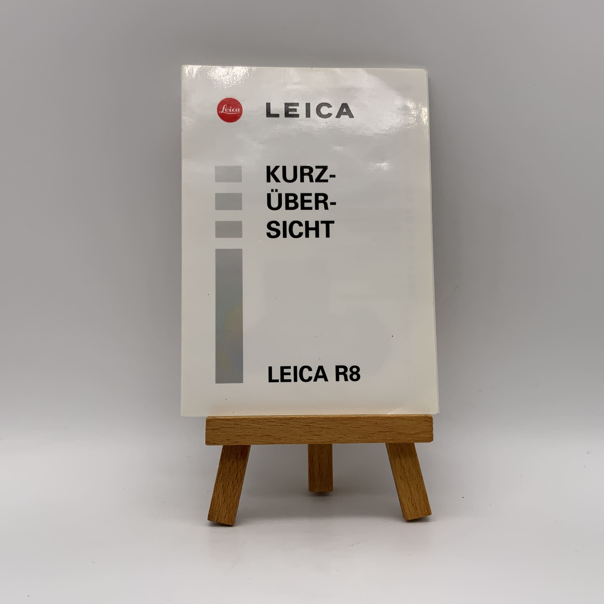Leica R8 Kurzübersicht Bedienungsanleitung Deutsch Gebrauchsanweisung