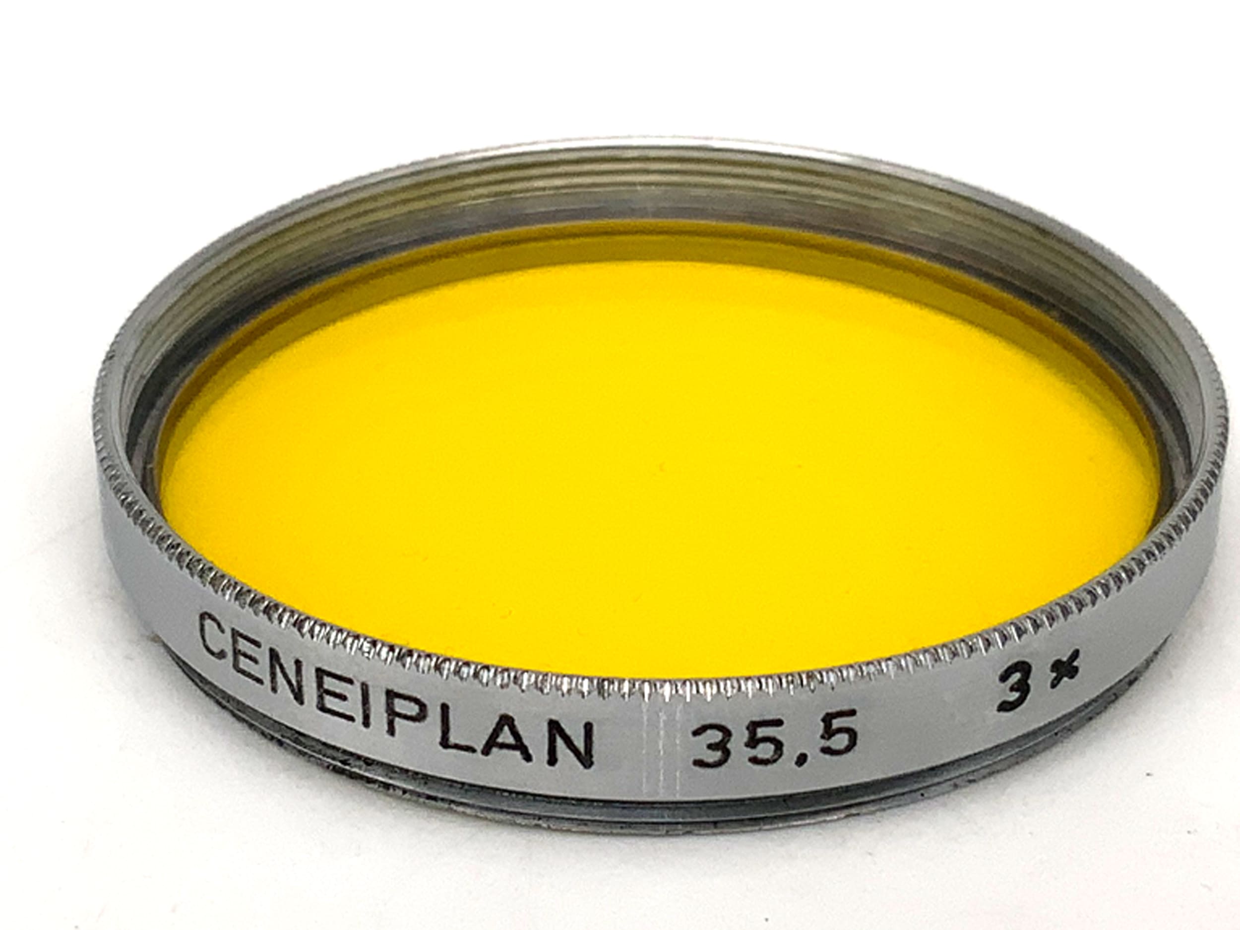Ceneiplan Farbfilter gelb/yellow 3x Filter 35,5mm Kreisförmig Filtergewinde
