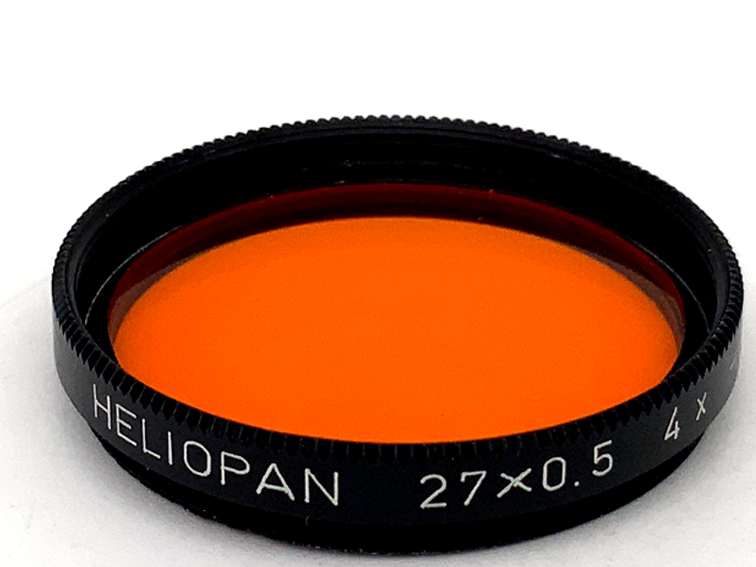 Heliopan Farbfilter 27x0.5 orange 4x -2 Filter 27mm Kreisförmig Filtergewinde