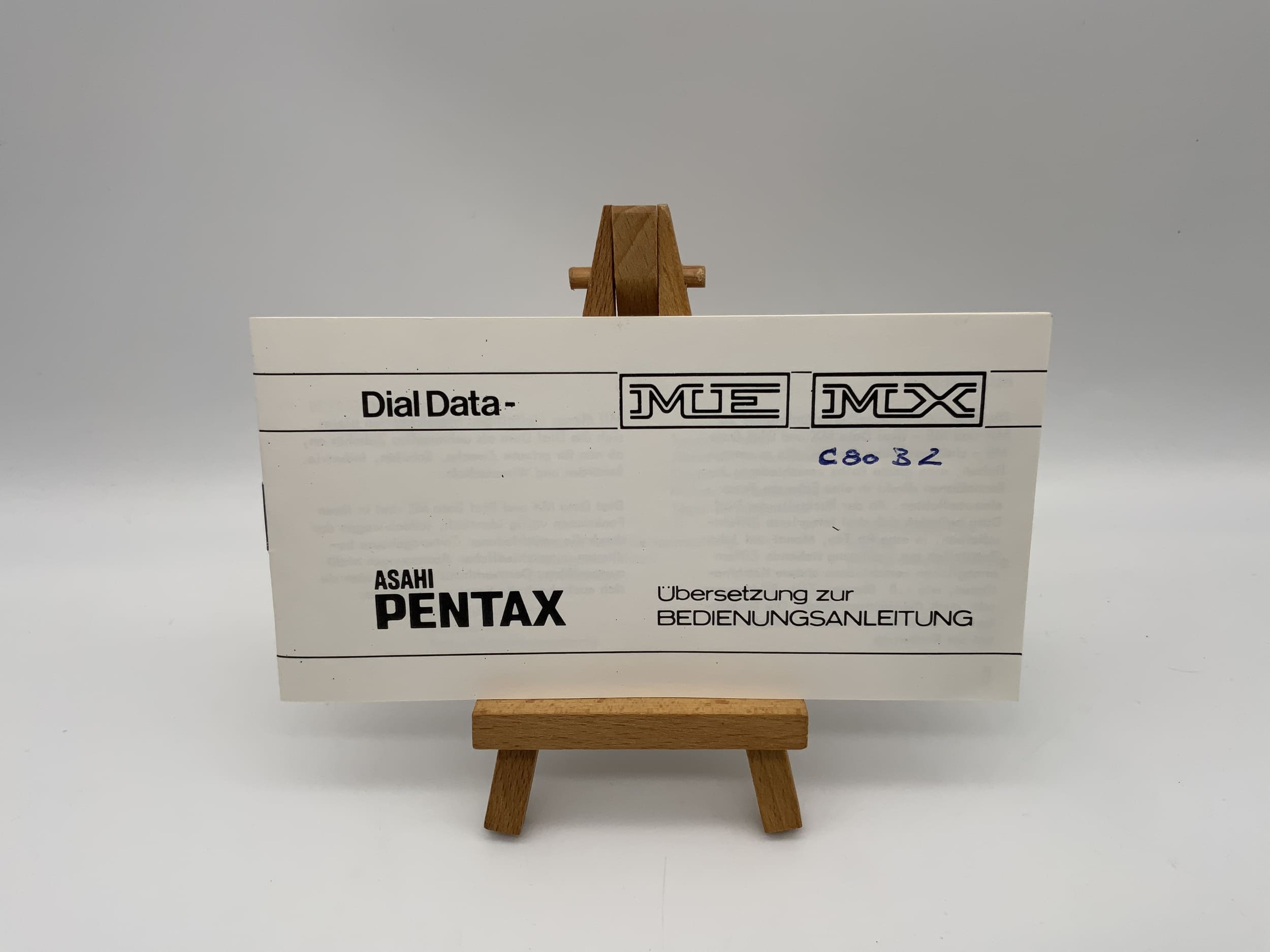 Pentax Dial Data ME / MX Bedienungsanleitung Deutsch Gebrauchsanweisung