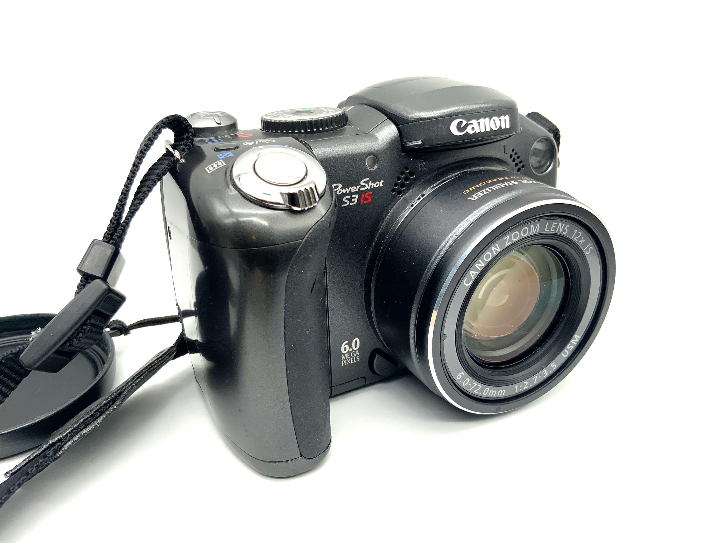 Canon PowerShot S3 IS Bridgekamera mit 6-72mm 1:2,7-3,5 USM 6MP Digitalkamera