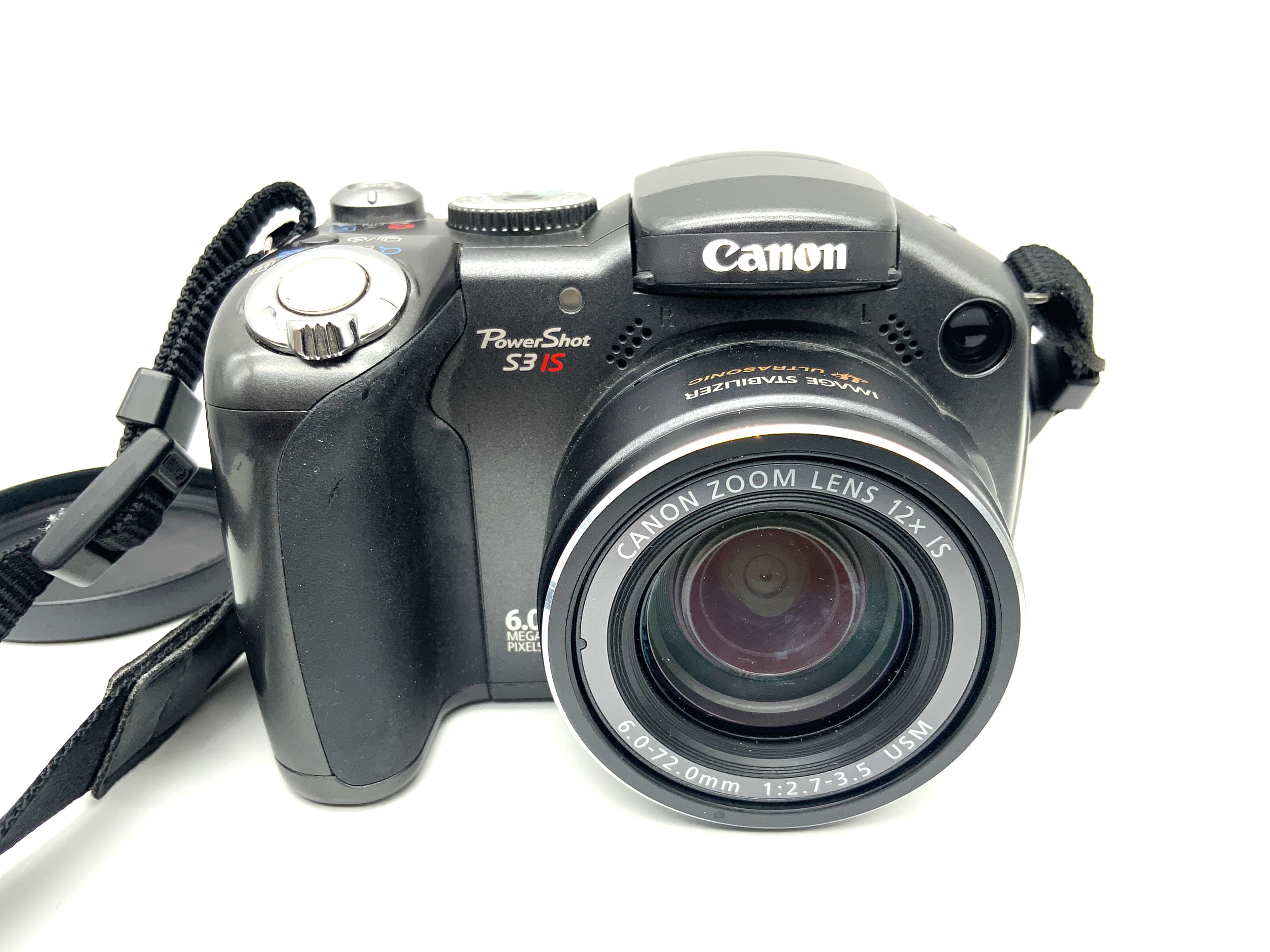 Canon PowerShot S3 IS Bridgekamera mit 6-72mm 1:2,7-3,5 USM 6MP Digitalkamera
