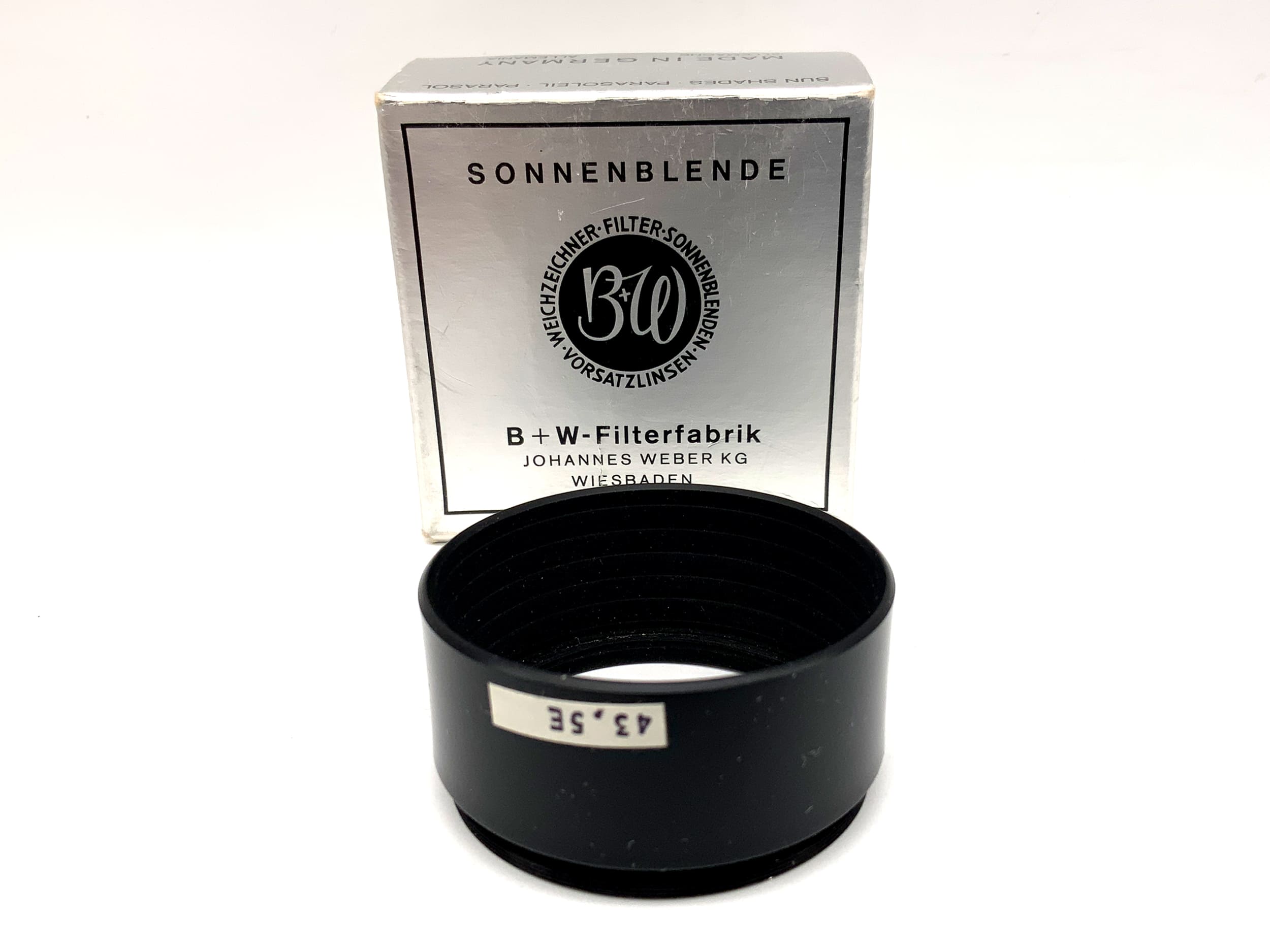 B+W 43,5 E Gegenlichtblende Z-Blende in OVP lenshood Sonnenblende