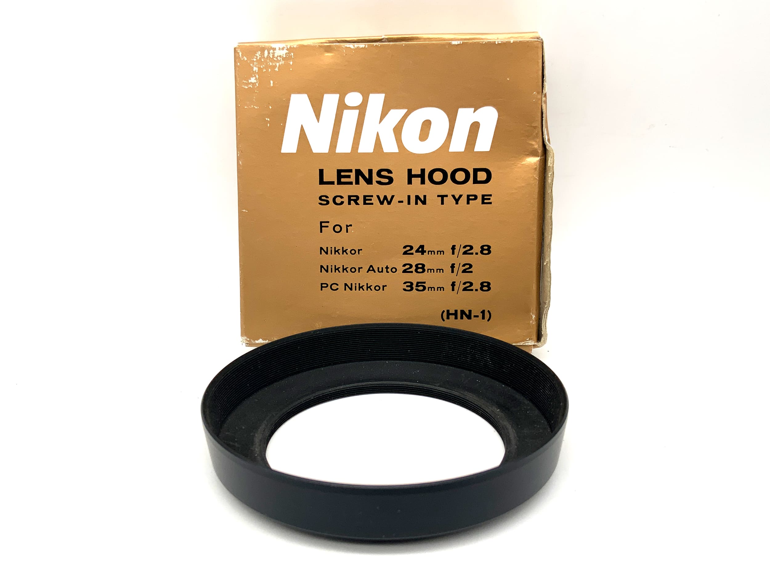 Nikon HN-1 Gegenlichtblende Metall für Nikkor Ai/S 2.8/24mm in OVP Sonnenblende