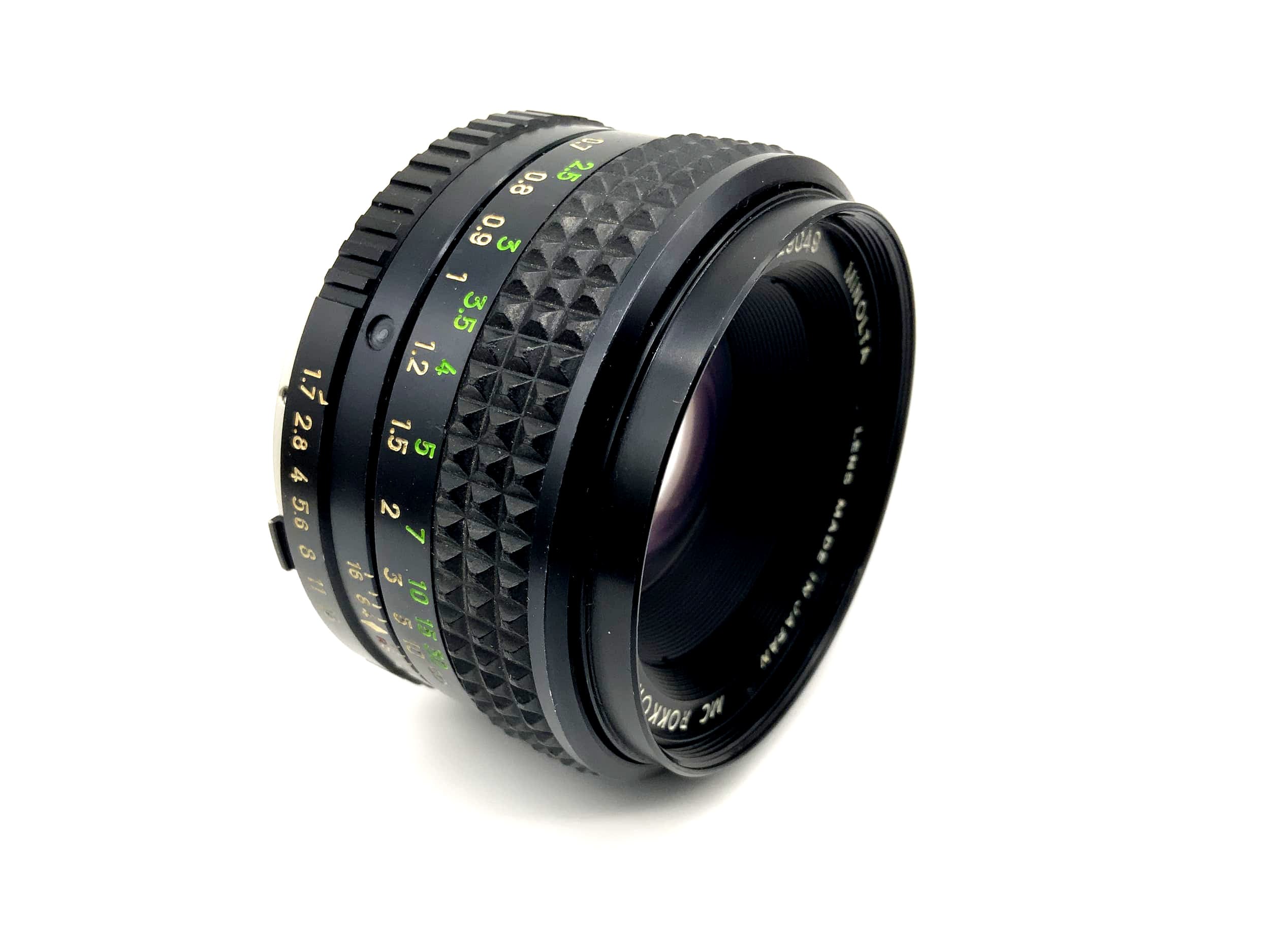 Minolta 50mm 1:1.7 Objektiv MC Rokkor-PF Kamera Lens (Minolta MD)