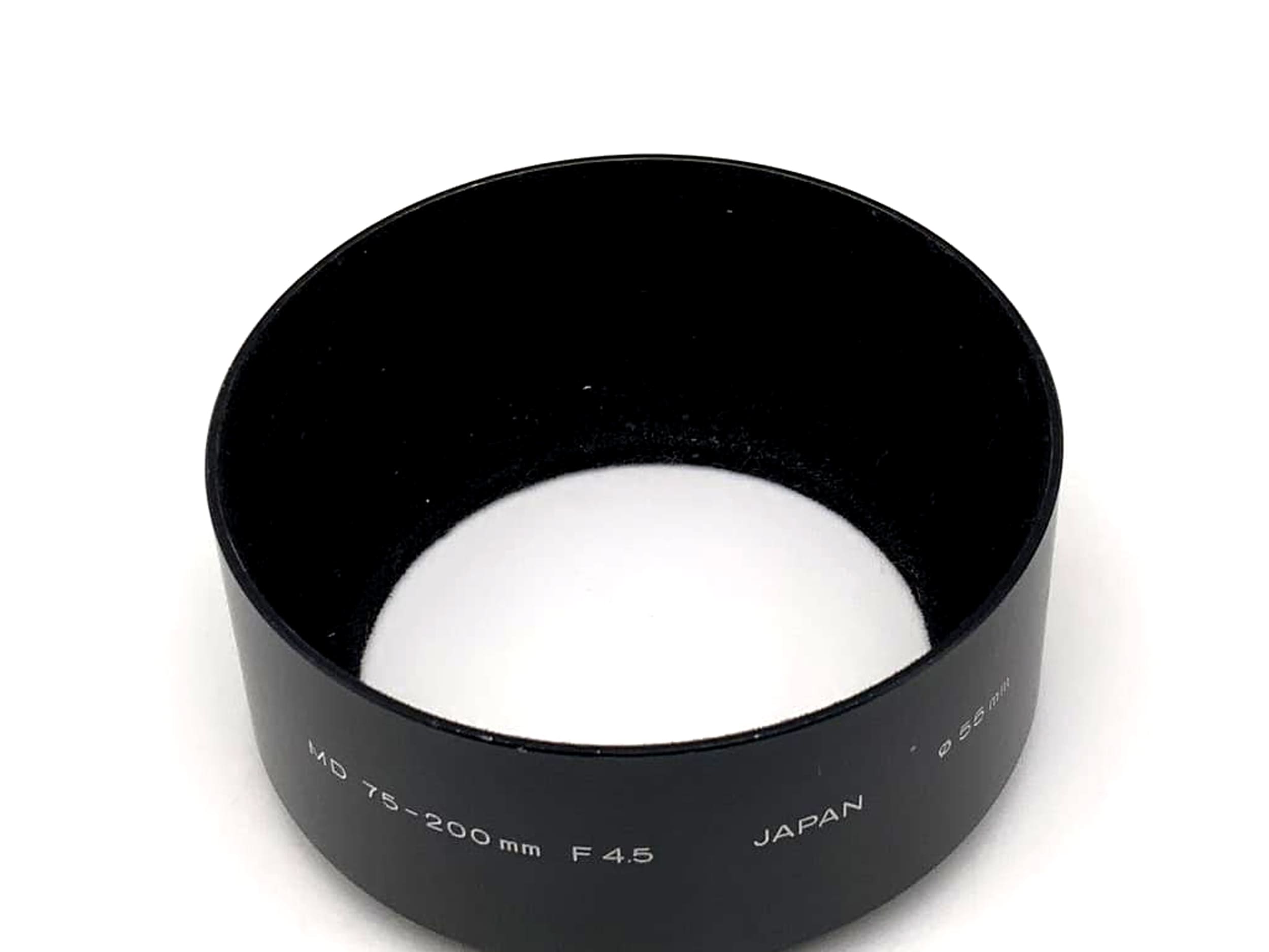Minolta MD 75-200mm F4.5 Gegenlichtblende Metall metal lenshood Sonnenblende