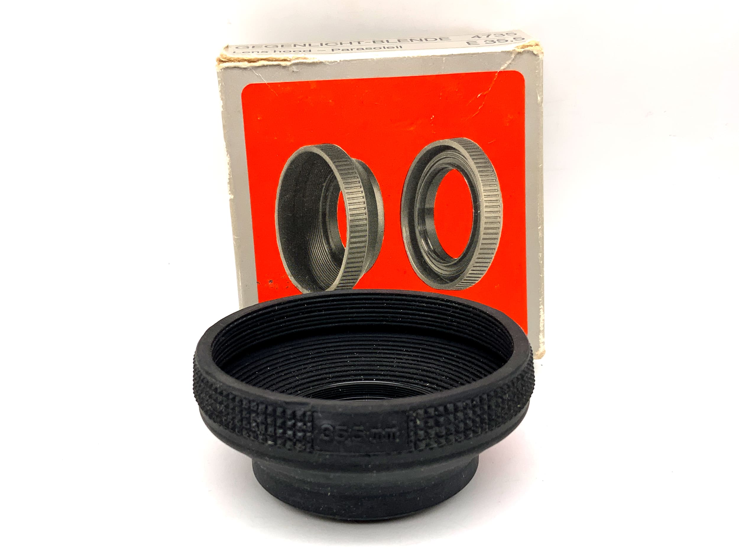 Hama E 35,5mm Gegenlichtblende in OVP 4735 lenshood Sonnenblende