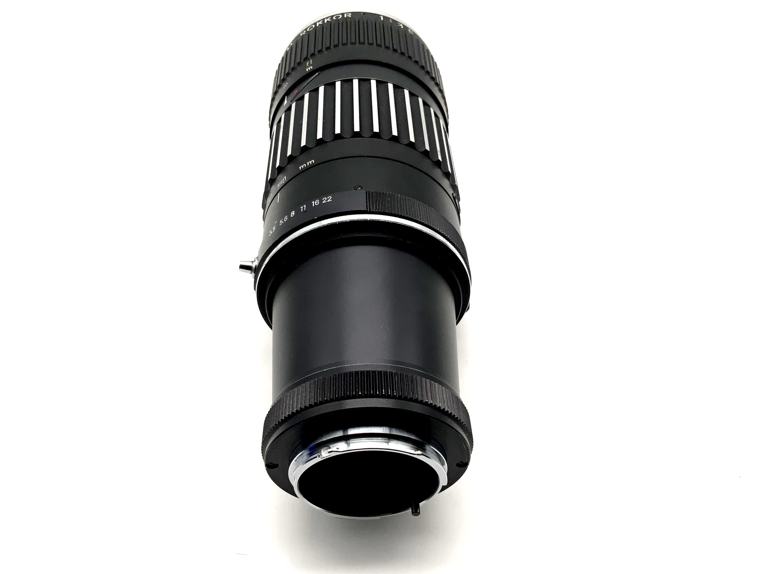 Minolta 80-160mm 1:3.5 Objektiv Auto Zoom Rokkor Kamera Lens (Minolta MD) Pilz!