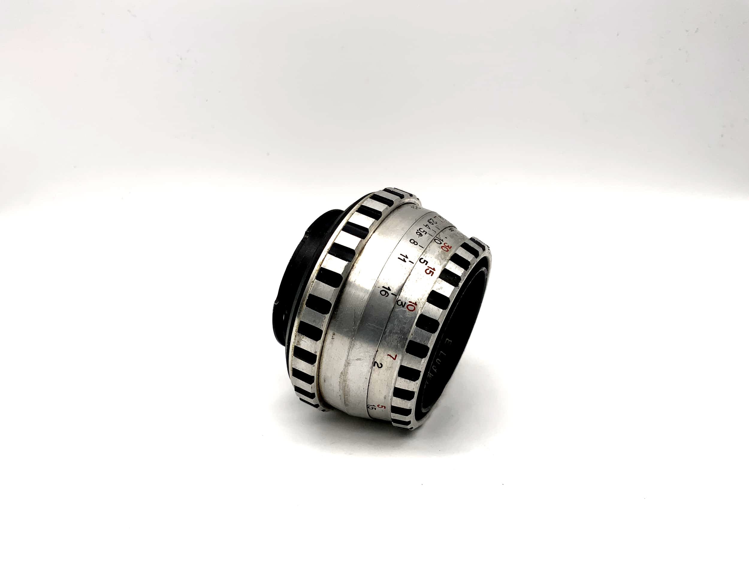 E.Ludwig 50mm 1:2.9 Objektiv Meritar Alu Kamera Lens (Exa) Pilz!