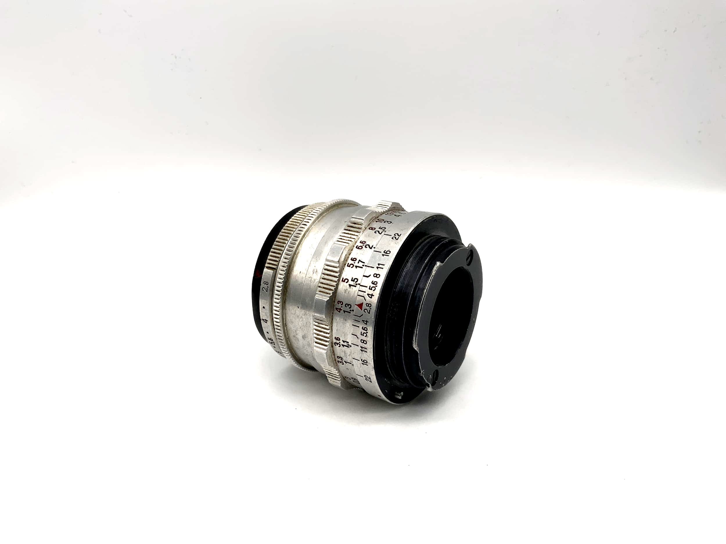 Carl Zeiss 50mm 1:2.8 Objektiv Tessar red T rot T Kamera Lens (Exa) Pilz!