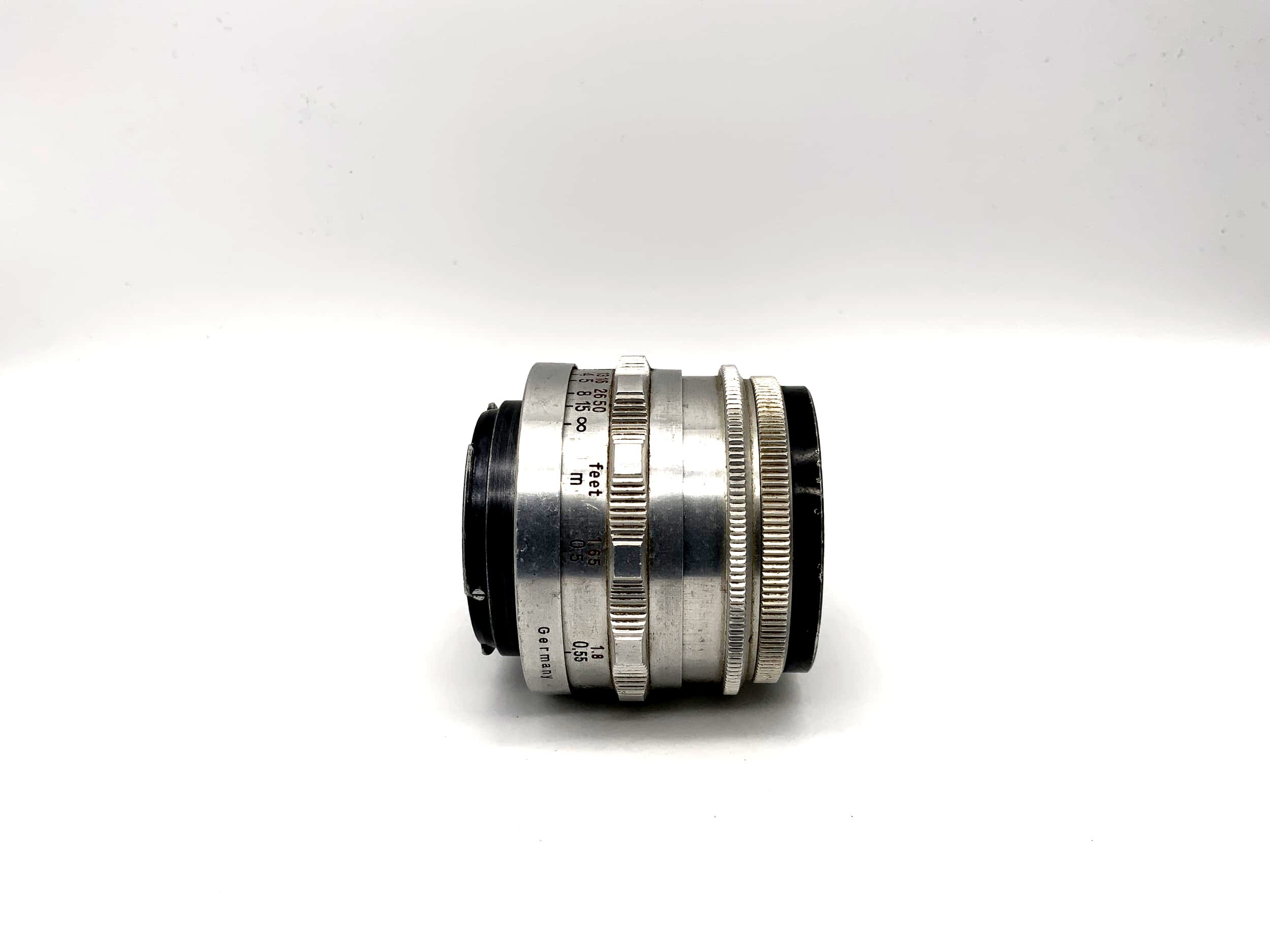 Carl Zeiss 50mm 1:2.8 Objektiv Tessar red T rot T Kamera Lens (Exa) Pilz!