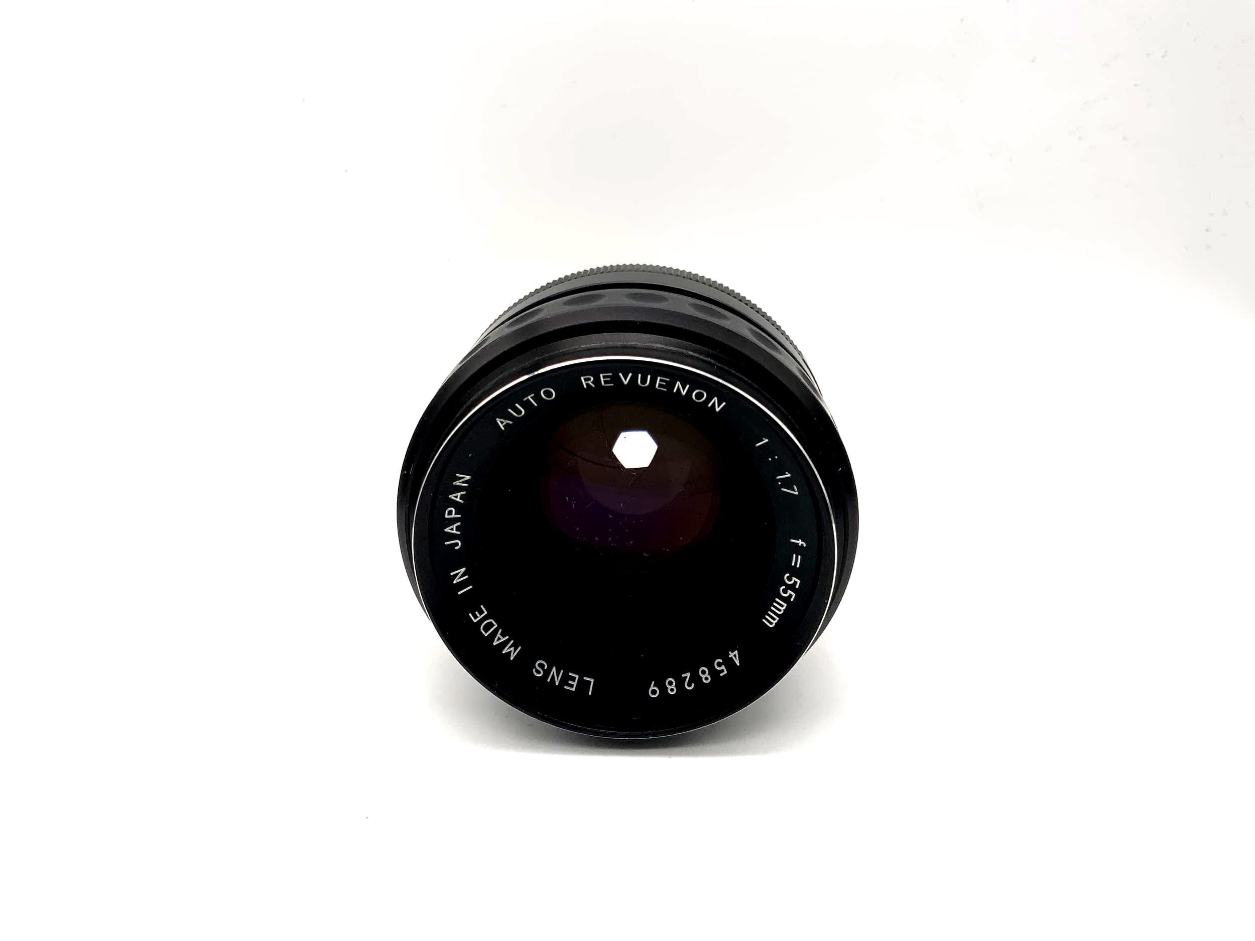 Revuenon 55mm 1:1.7 Objektiv Auto Kamera Lens (M42) Blende!