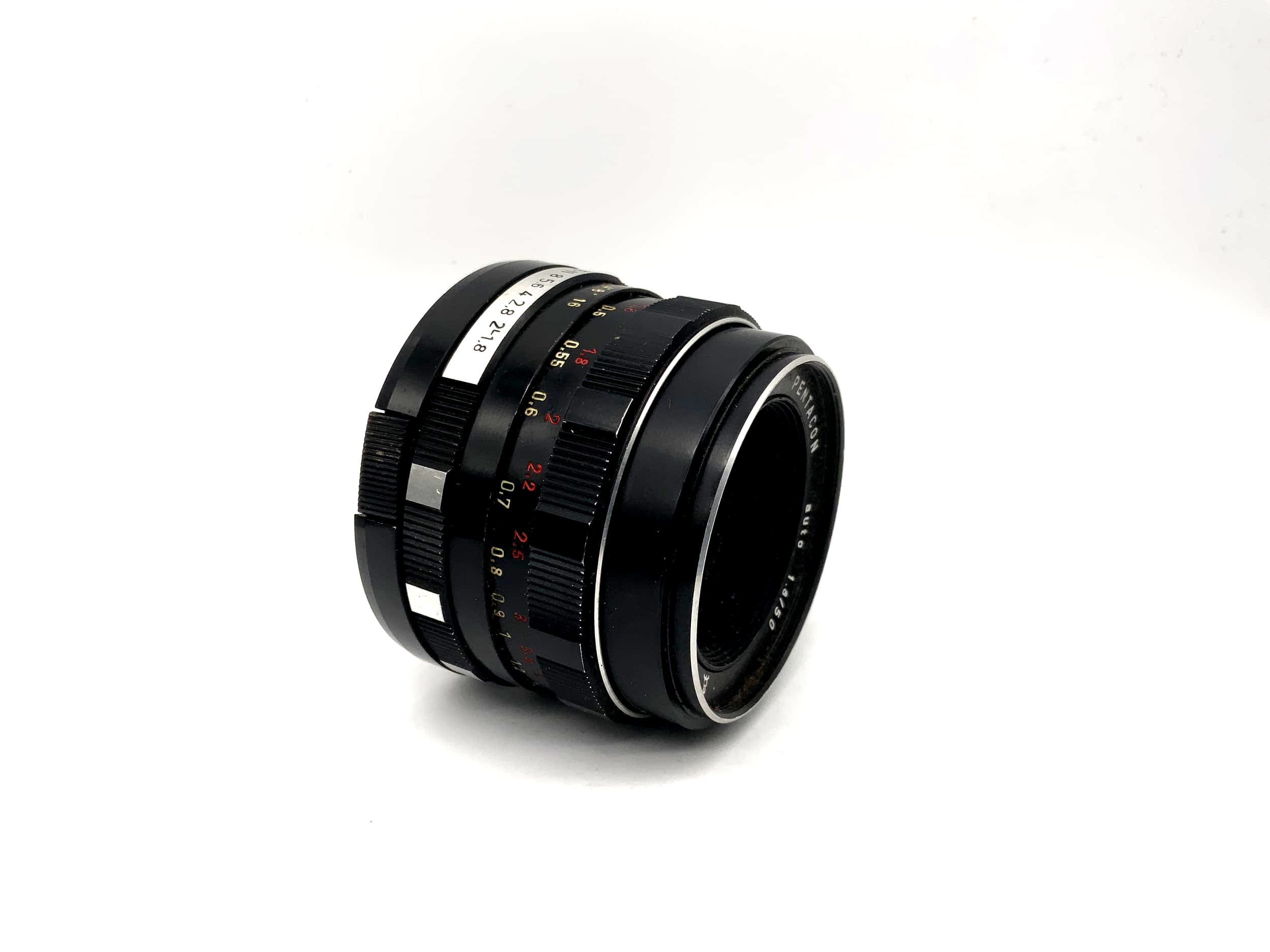 Pentacon 50mm 1:1.8 Objektiv auto Kamera Lens (M42) Blende!