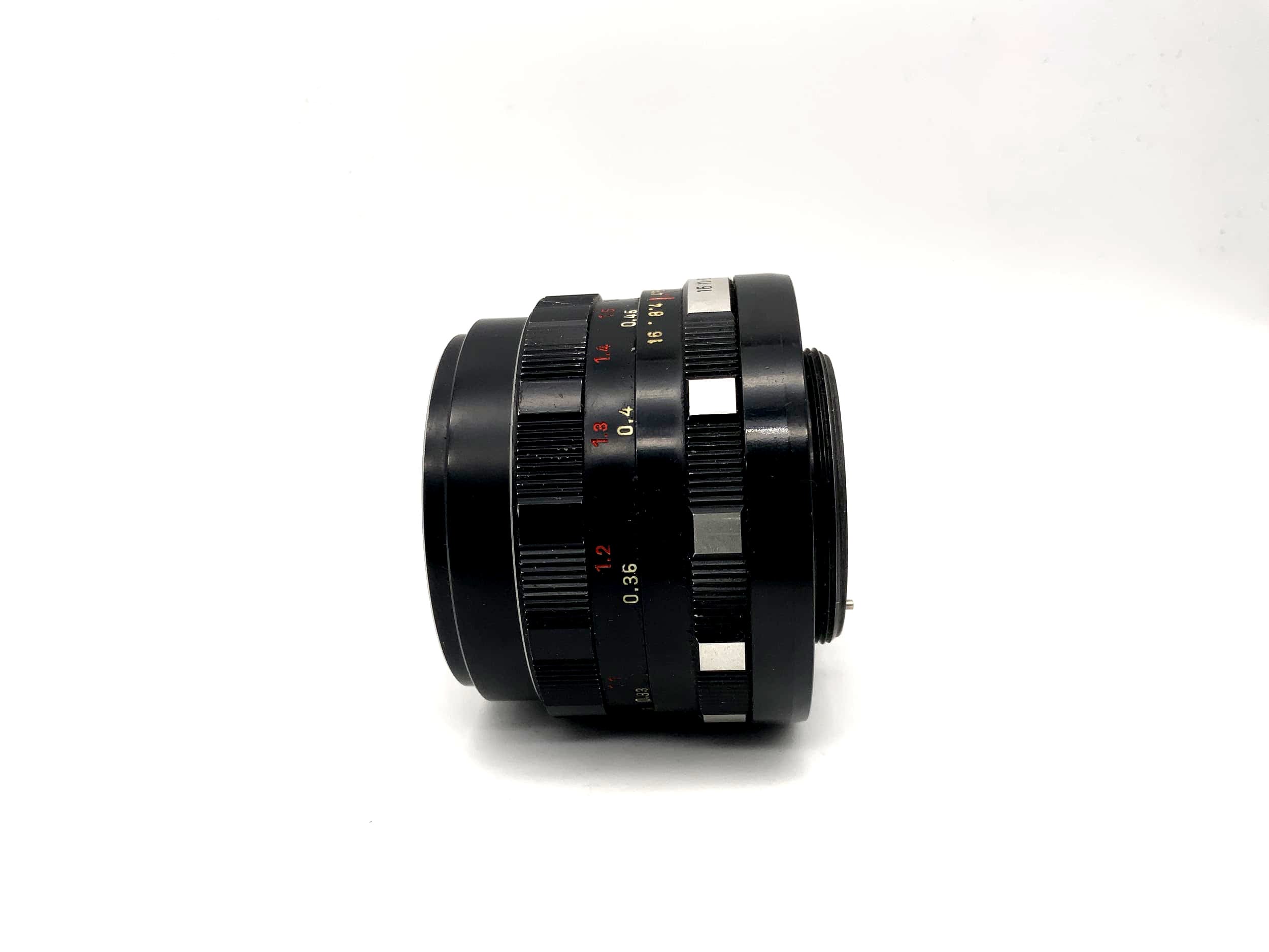 Pentacon 50mm 1:1.8 Objektiv auto Kamera Lens (M42) Blende!