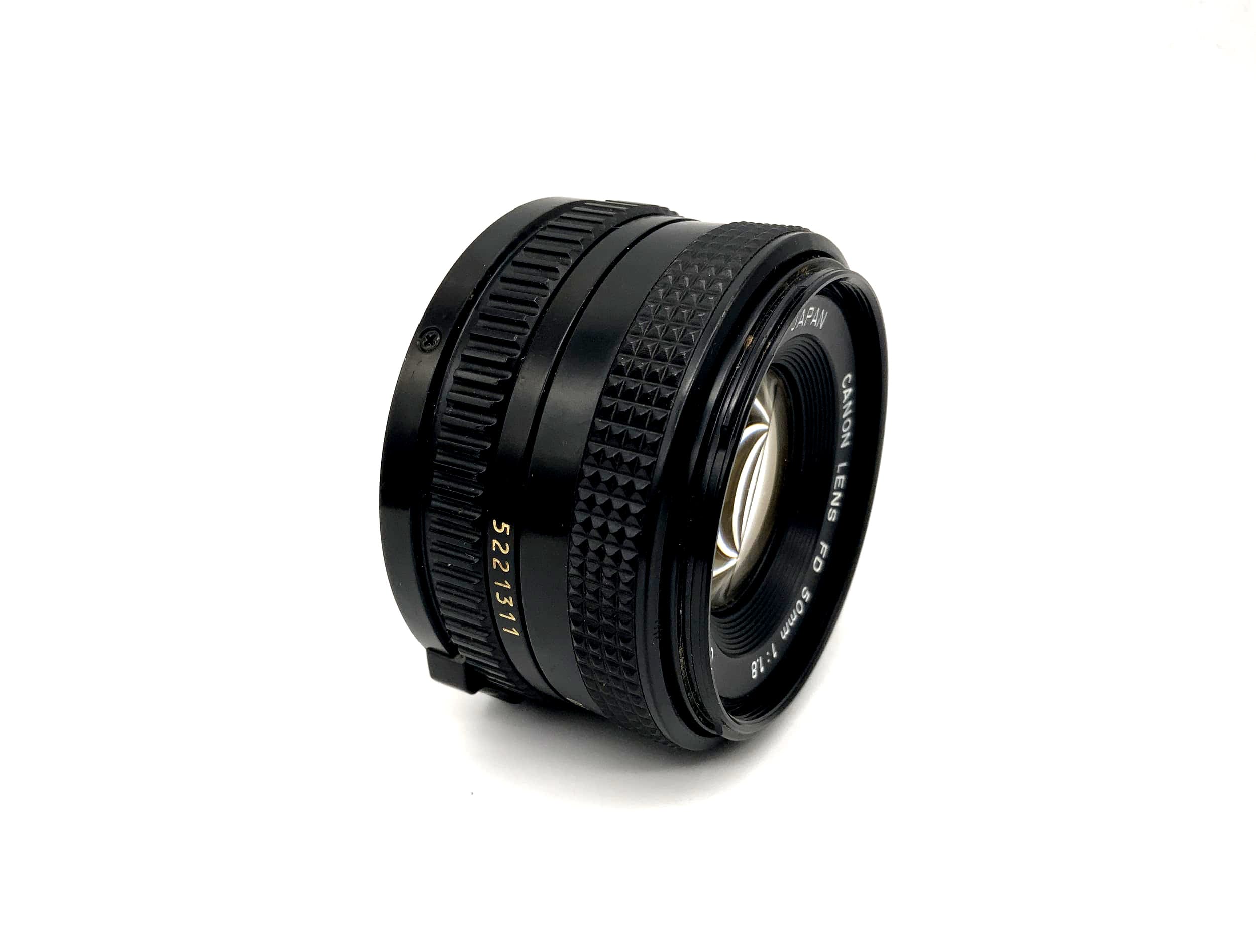 Canon 50mm 1:1.8 Objektiv Lens FD Kamera Lens (Canon FD) Nebel!