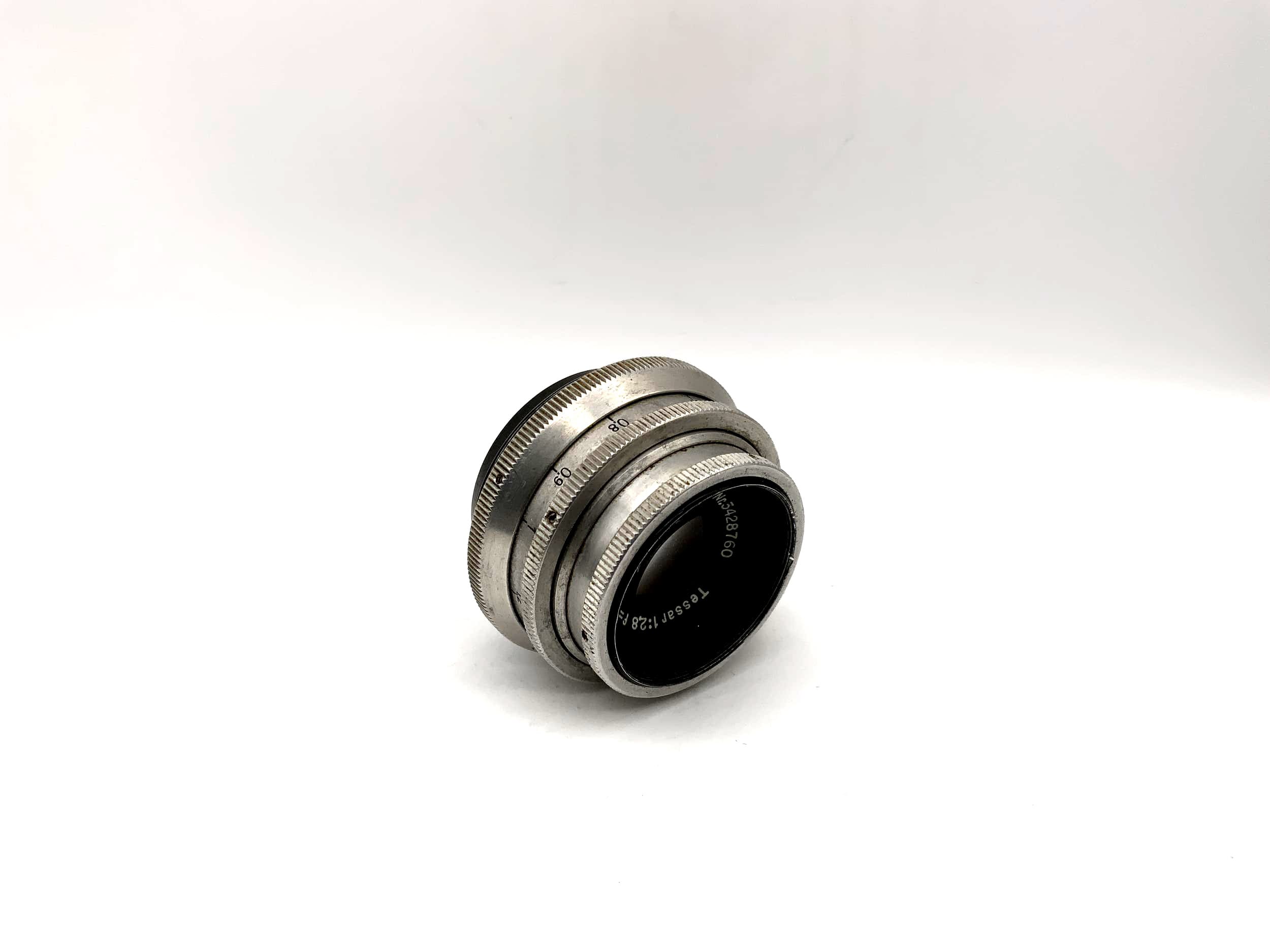 Carl Zeiss 5cm 1:2.8 Objektiv Tessar 14 Blades red T 50mm Camera Lens (M42)