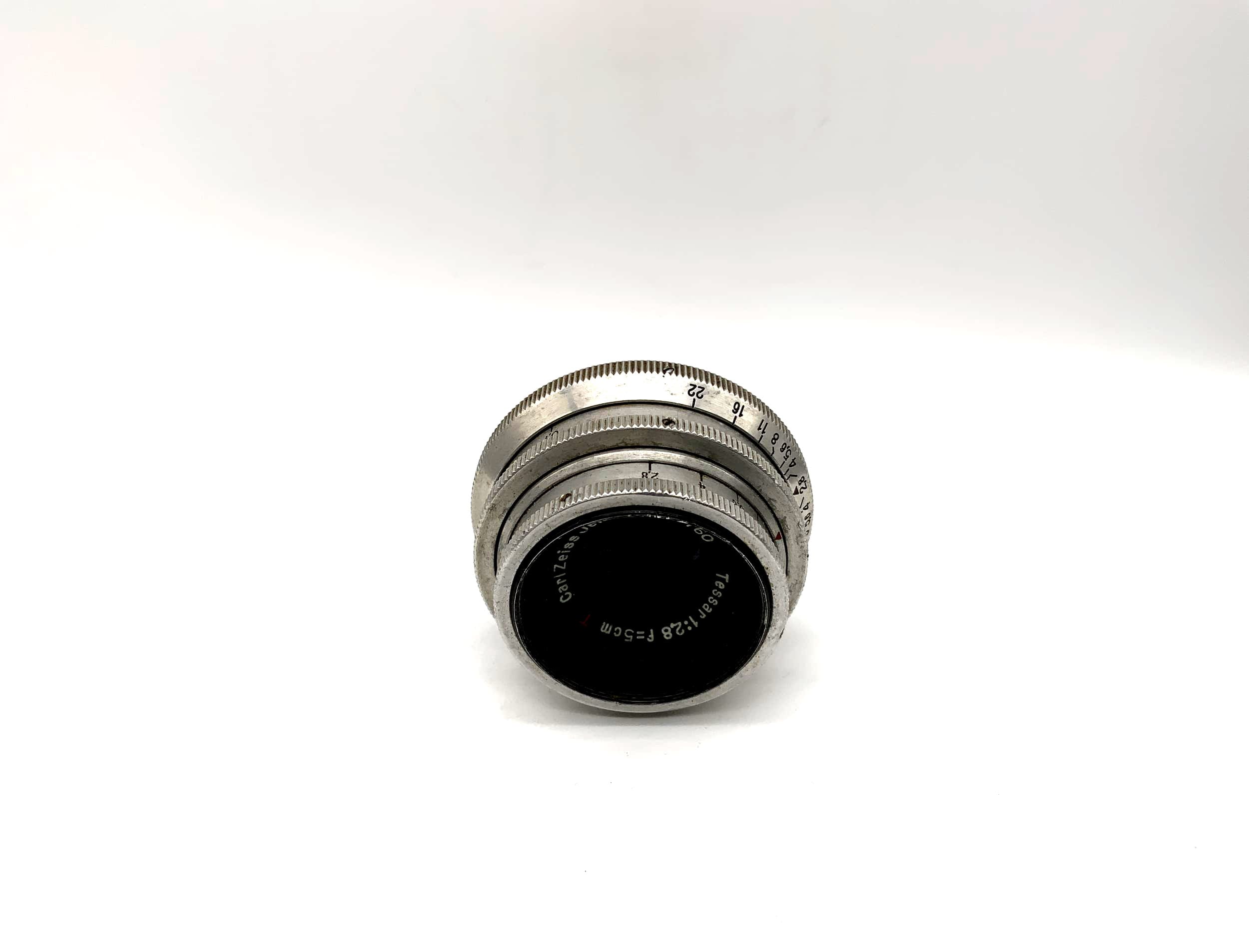 Carl Zeiss 5cm 1:2.8 Objektiv Tessar 14 Blades red T 50mm Camera Lens (M42)