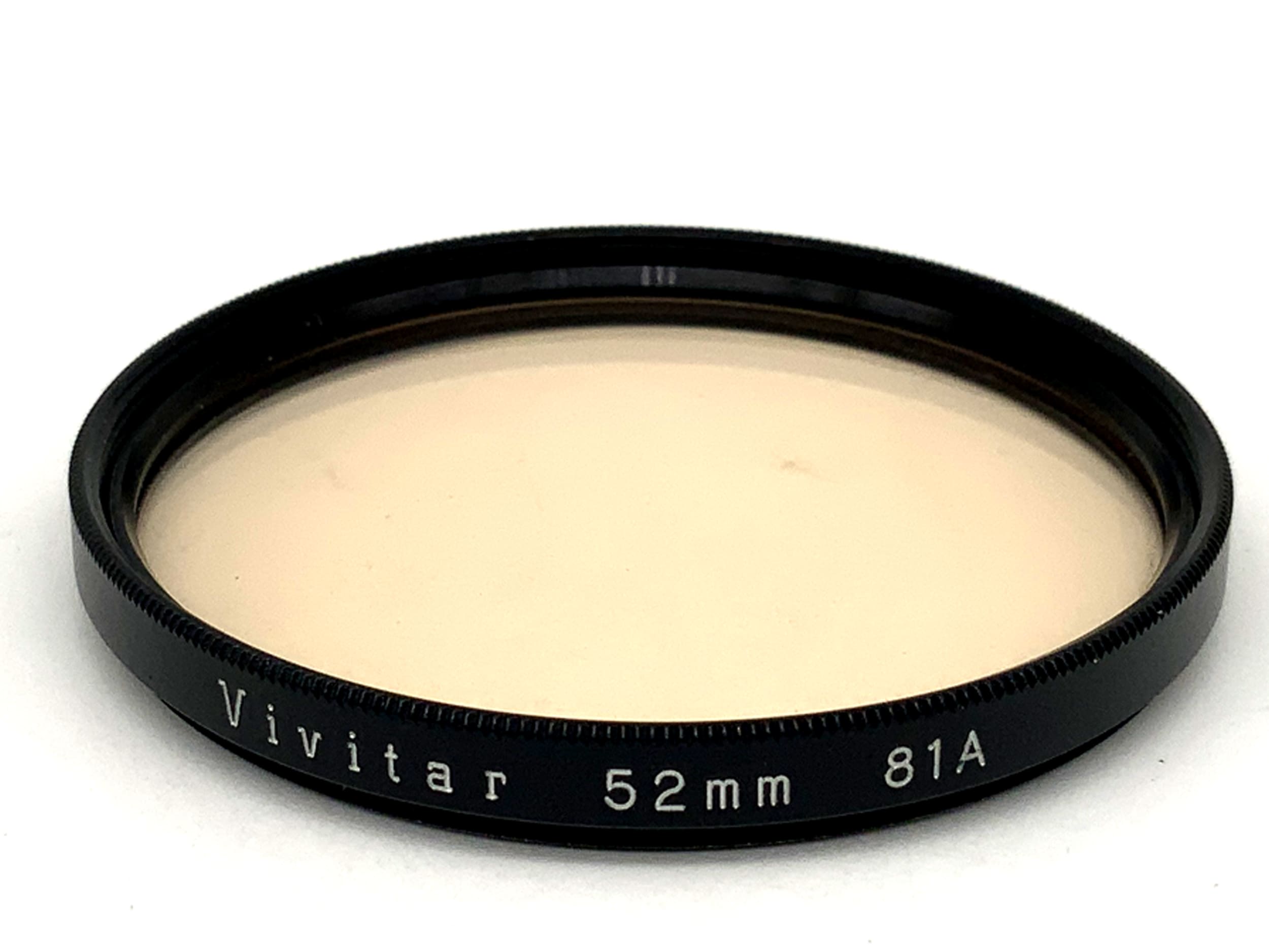 Vivitar Korrekturfilter 81A Filter 52mm Kreisförmig Filtergewinde