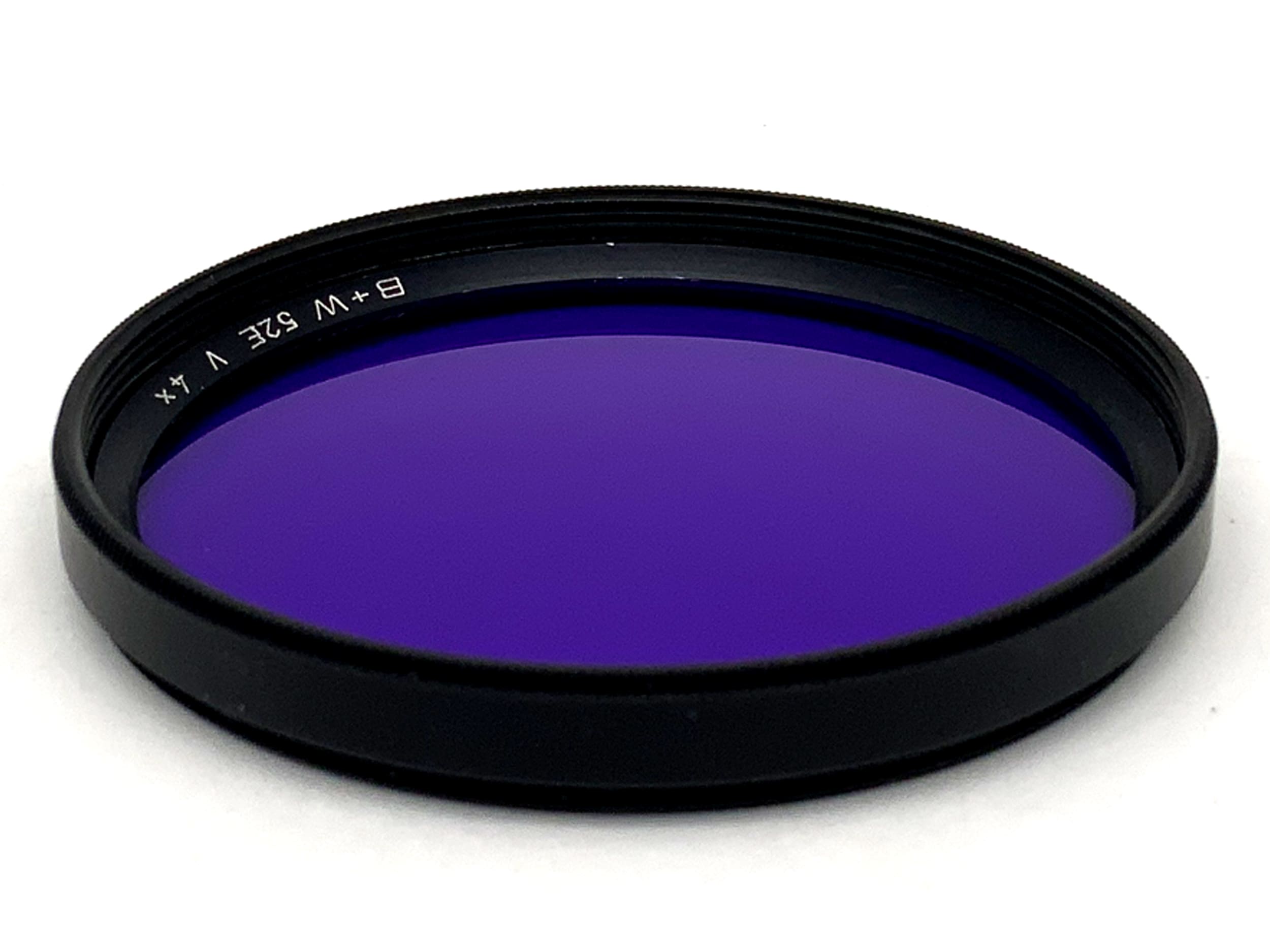 B+W Farbfilter violett/violet V 4x Filter 52mm Kreisförmig Filtergewinde