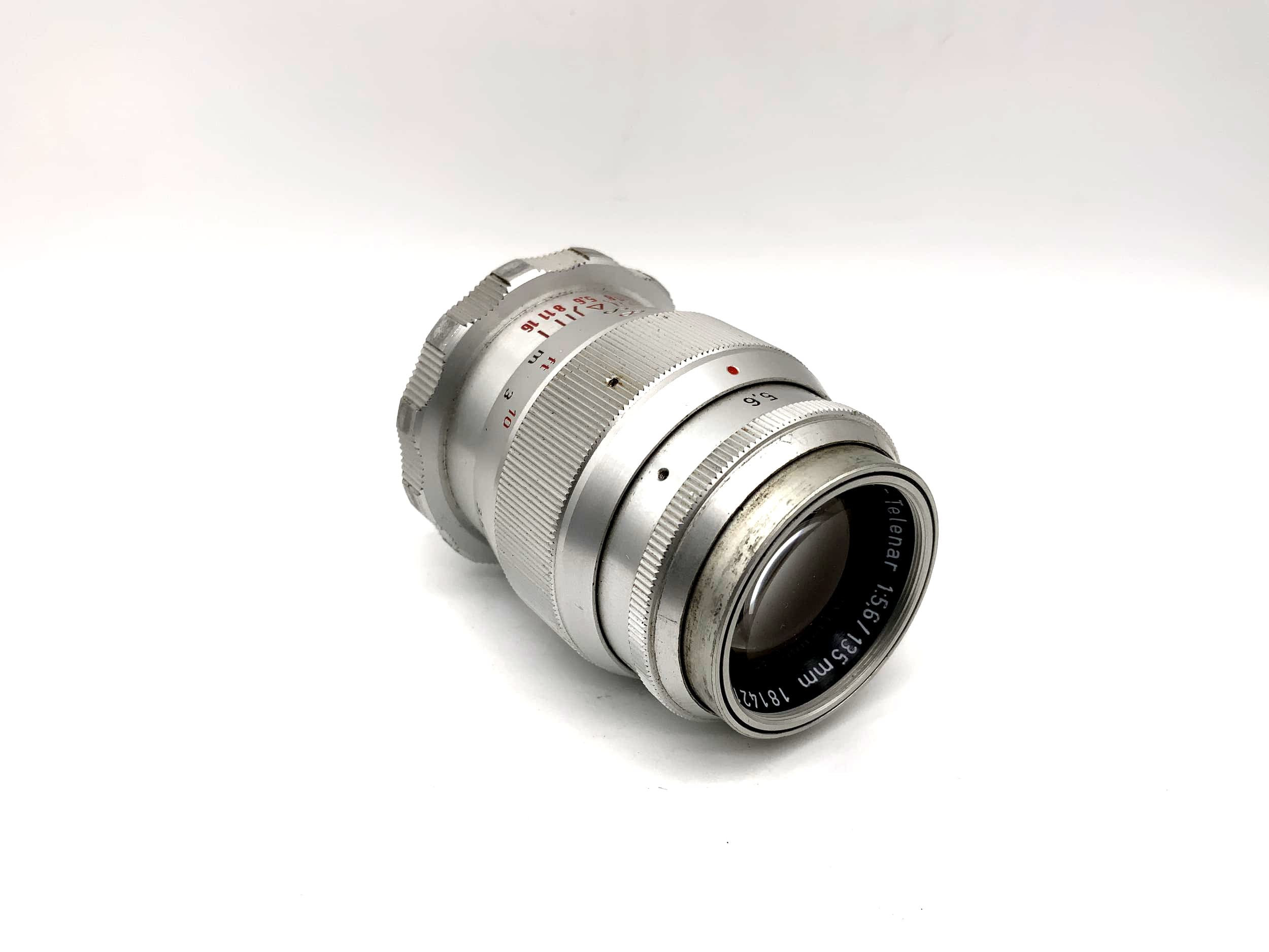 Roeschlein Kreuznach 135mm 1:5.6 Objektiv E-Telenar Camera Lens (M39 Paxette)