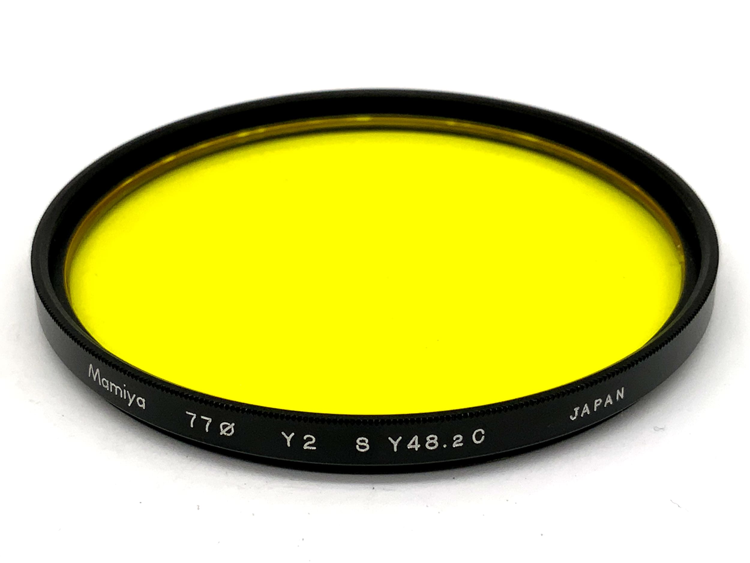 Mamiya Farbfilter gelb/yellow Y2 S Y48.2C Filter 77mm Kreisförmig Filtergewinde