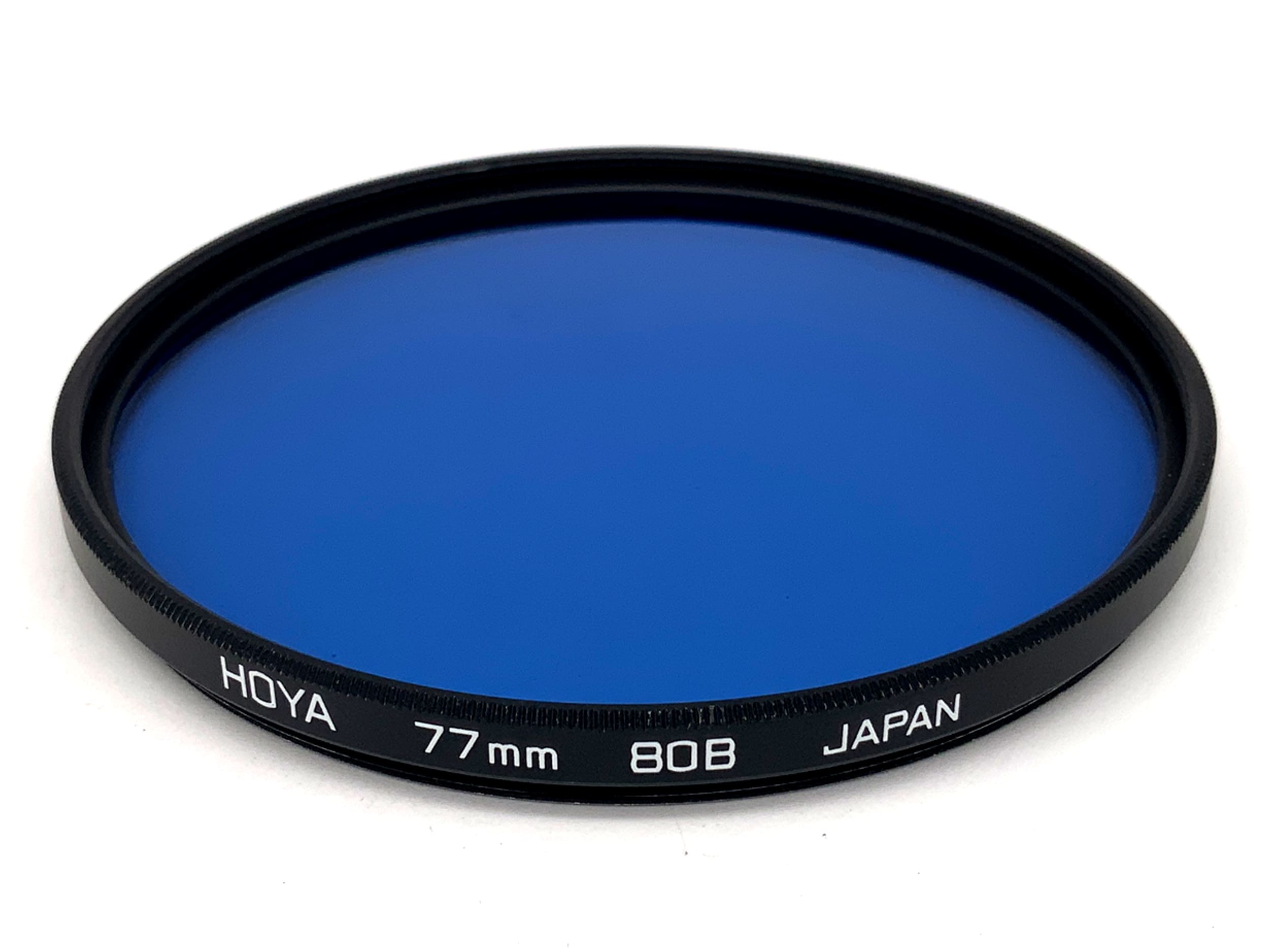Hoya Farbfilter blau/blue 80B Filter 77mm Kreisförmig Filtergewinde