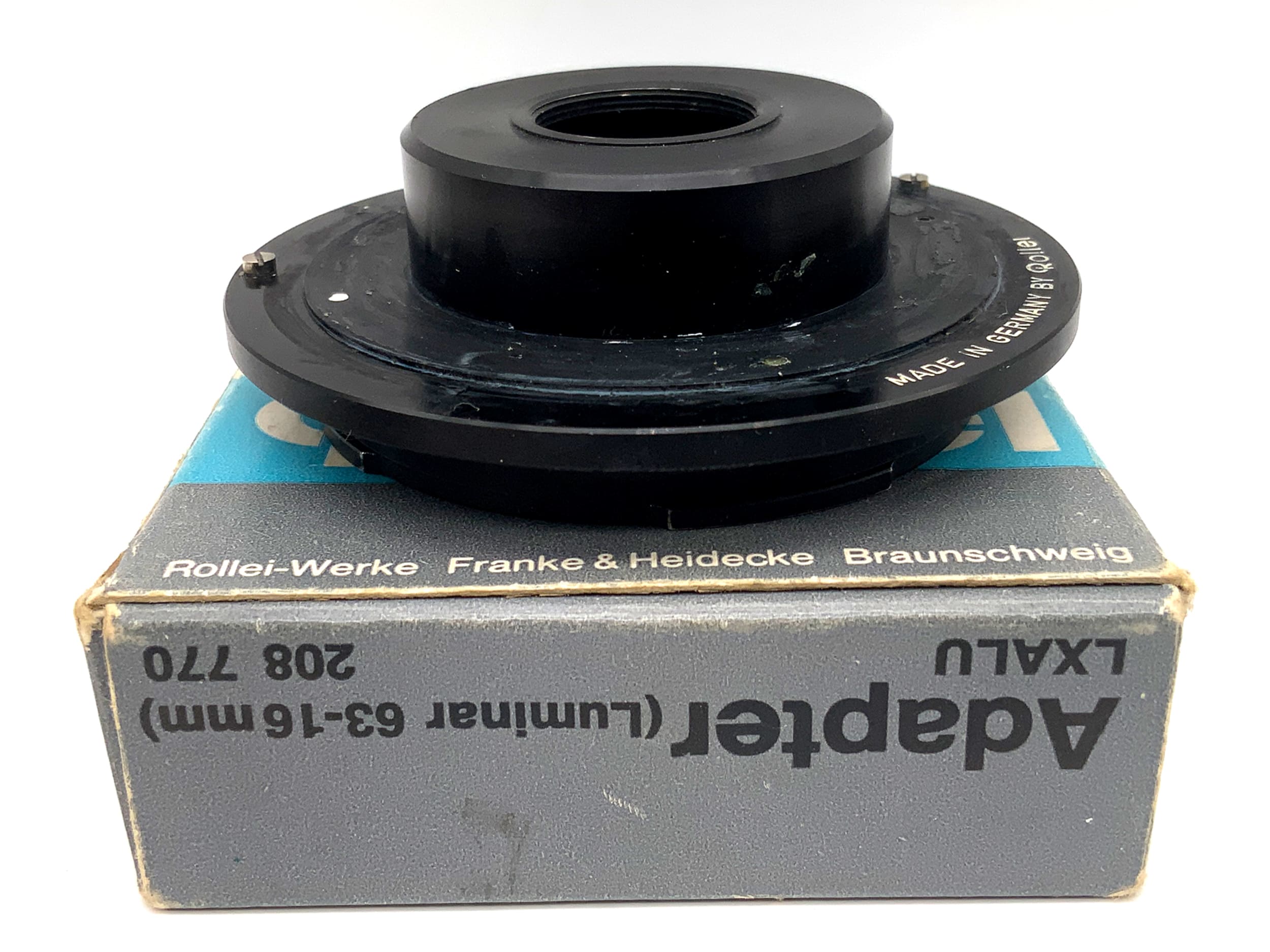 Rollei LXALU 208 770 Objektivadapter in OVP (Luminar 63-16mm -> SL 66)