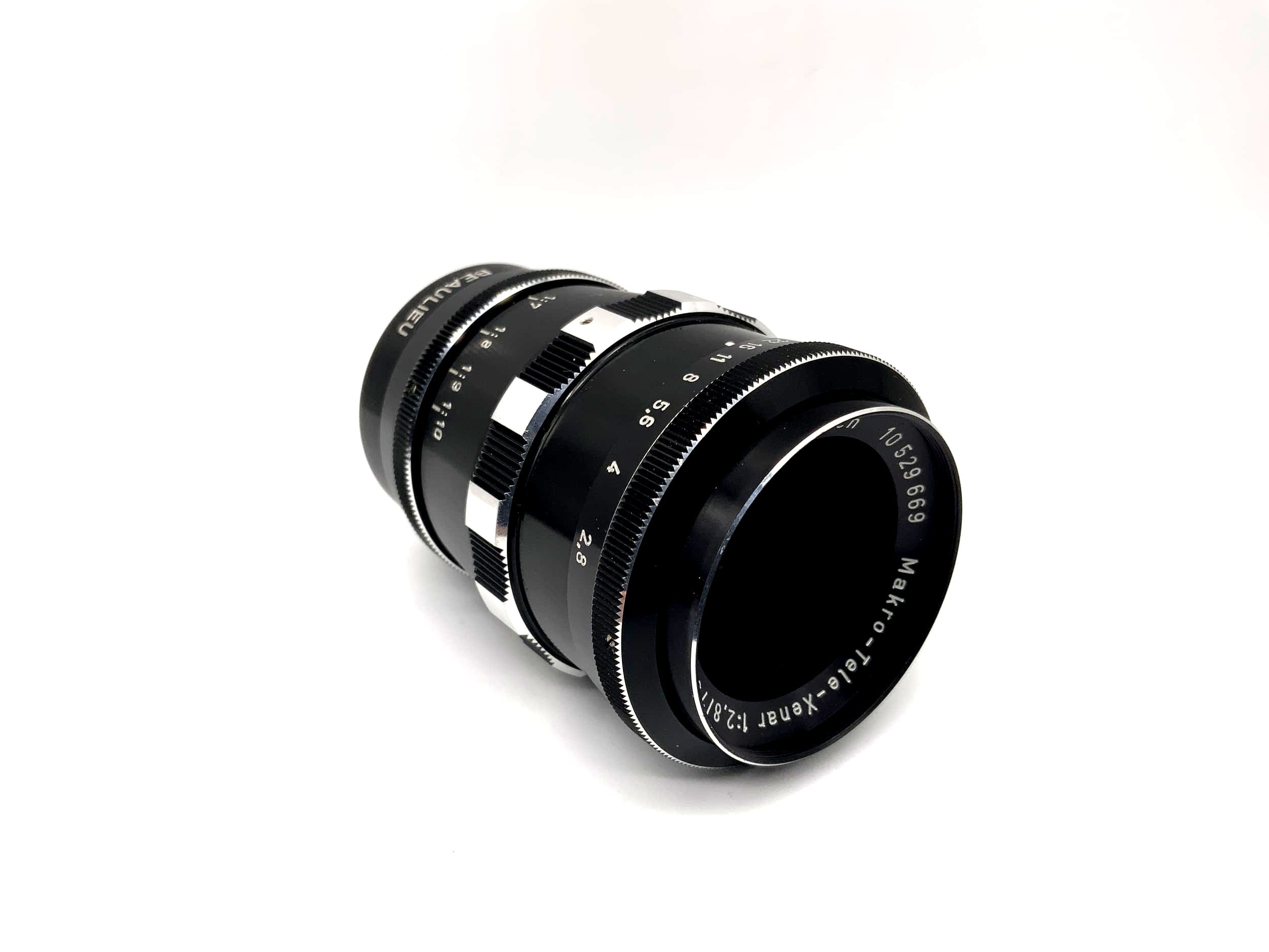 Schneider Kreuznach 75mm 1:2.8 Objektiv Makro-Tele-Xenar Zebra (C Mount Beaulieu